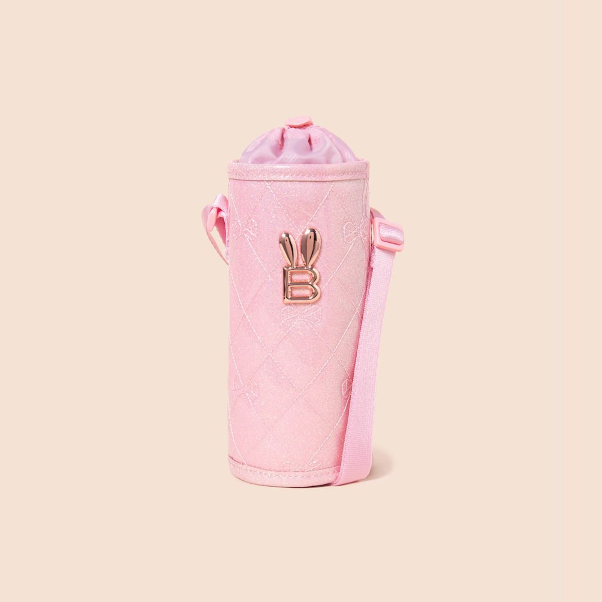 빈폴 키즈(BEANPOLE KIDS) 리본 퀼팅 여아 물병 크로스백  핑크 (BI51D2G21X)