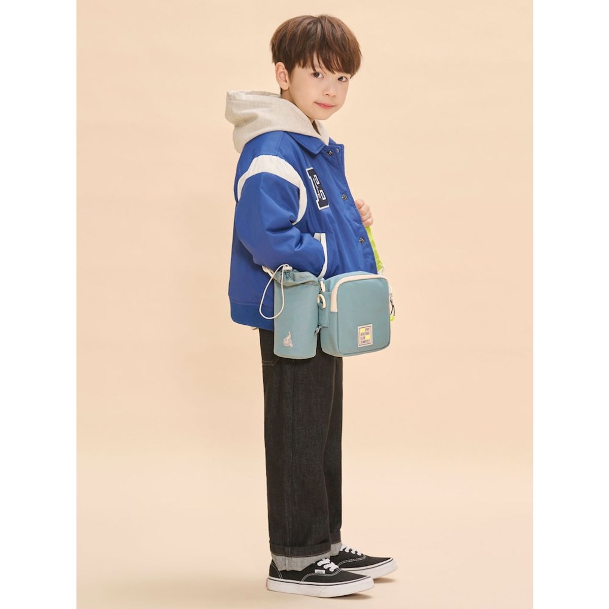 빈폴 키즈(BEANPOLE KIDS) 3WAY 물병 크로스백  라이트 그린 (BI51D2U55L)