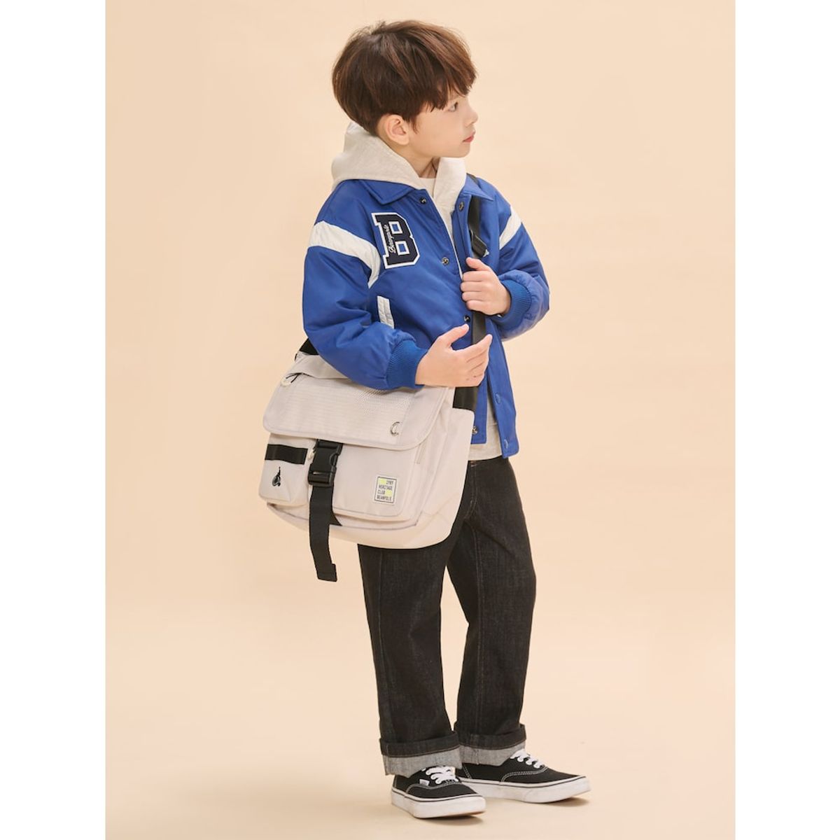 빈폴 키즈(BEANPOLE KIDS) 고학년 메신저백  베이지 (BI51D2U50A)