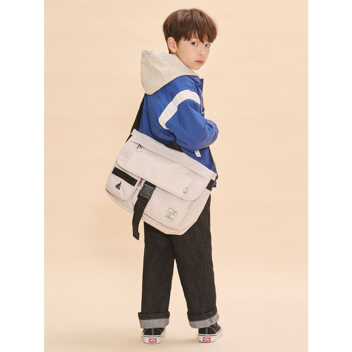 빈폴 키즈(BEANPOLE KIDS) 고학년 메신저백  베이지 (BI51D2U50A)