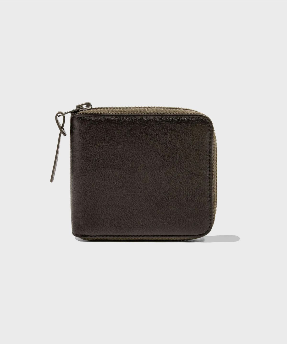 아웃스탠딩(OUTSTANDING) HORSEHIDE LEATHER ZIP WALLET_BROWN