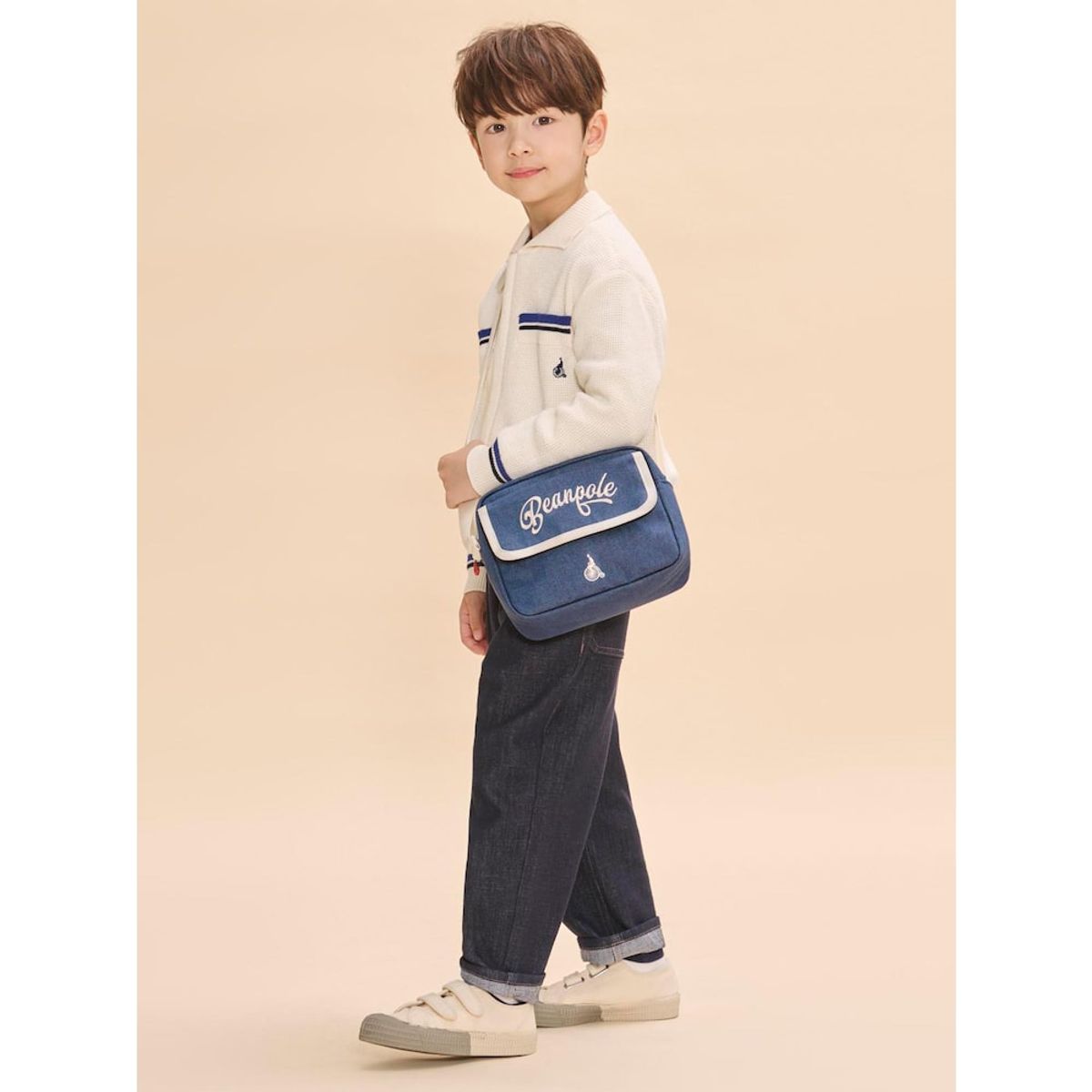 빈폴 키즈(BEANPOLE KIDS) 저학년 메신저백  네이비 (BI51D2U52R)