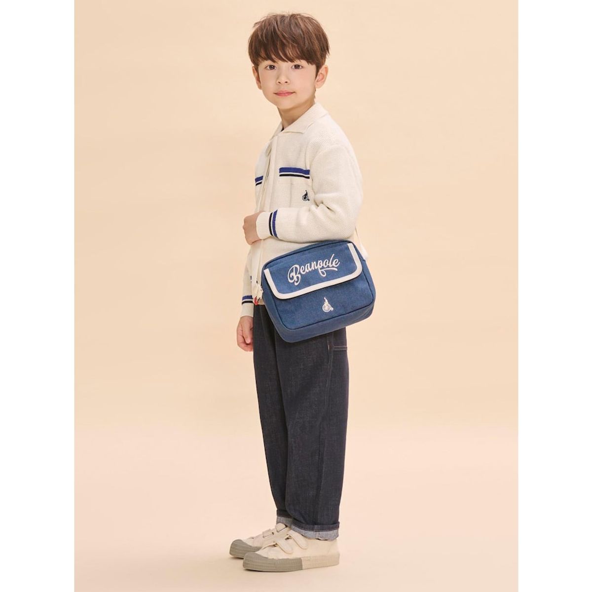 빈폴 키즈(BEANPOLE KIDS) 저학년 메신저백  네이비 (BI51D2U52R)