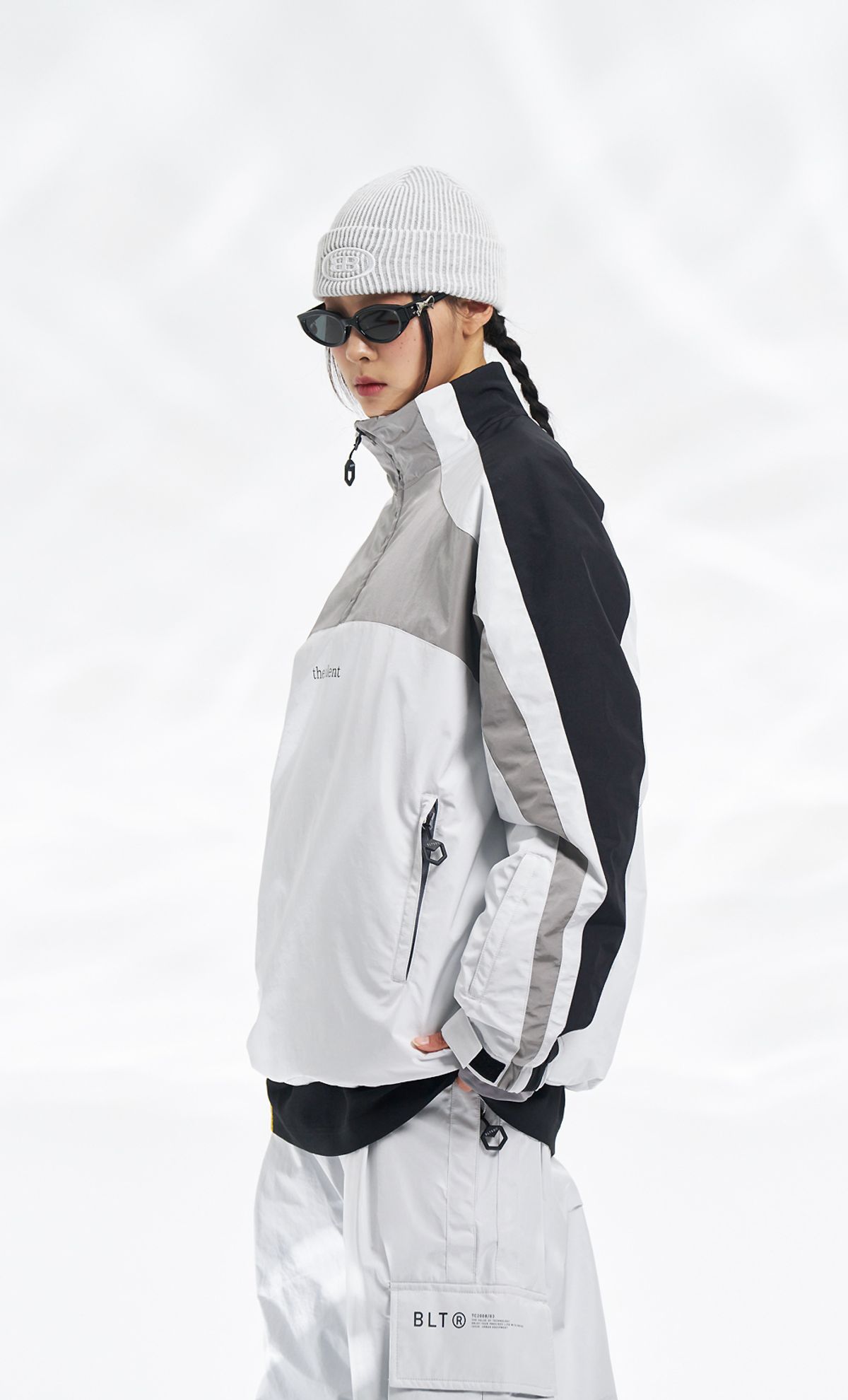 블렌트(BLENT) 2425 Wip Anorak - White