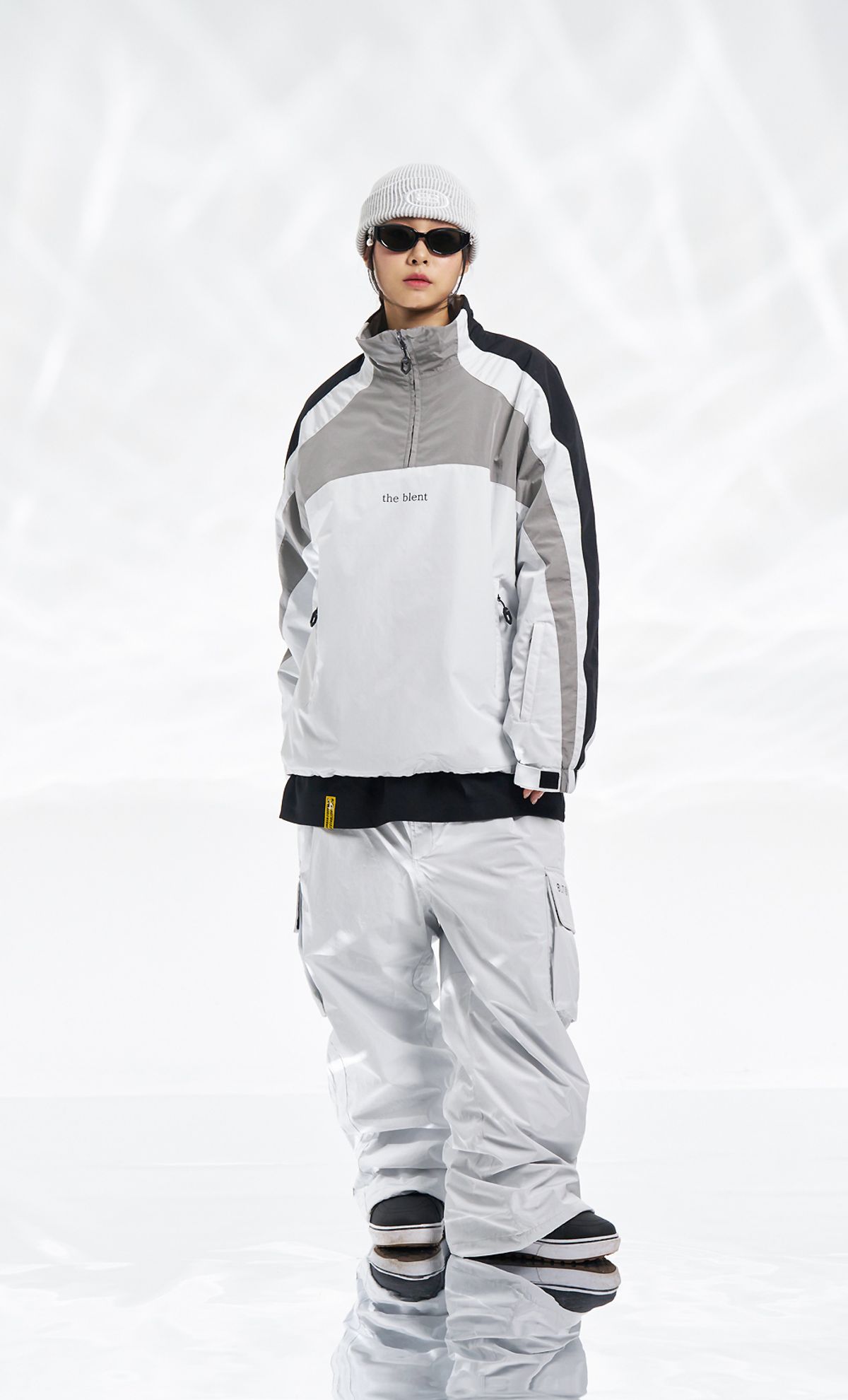 블렌트(BLENT) 2425 Wip Anorak - White