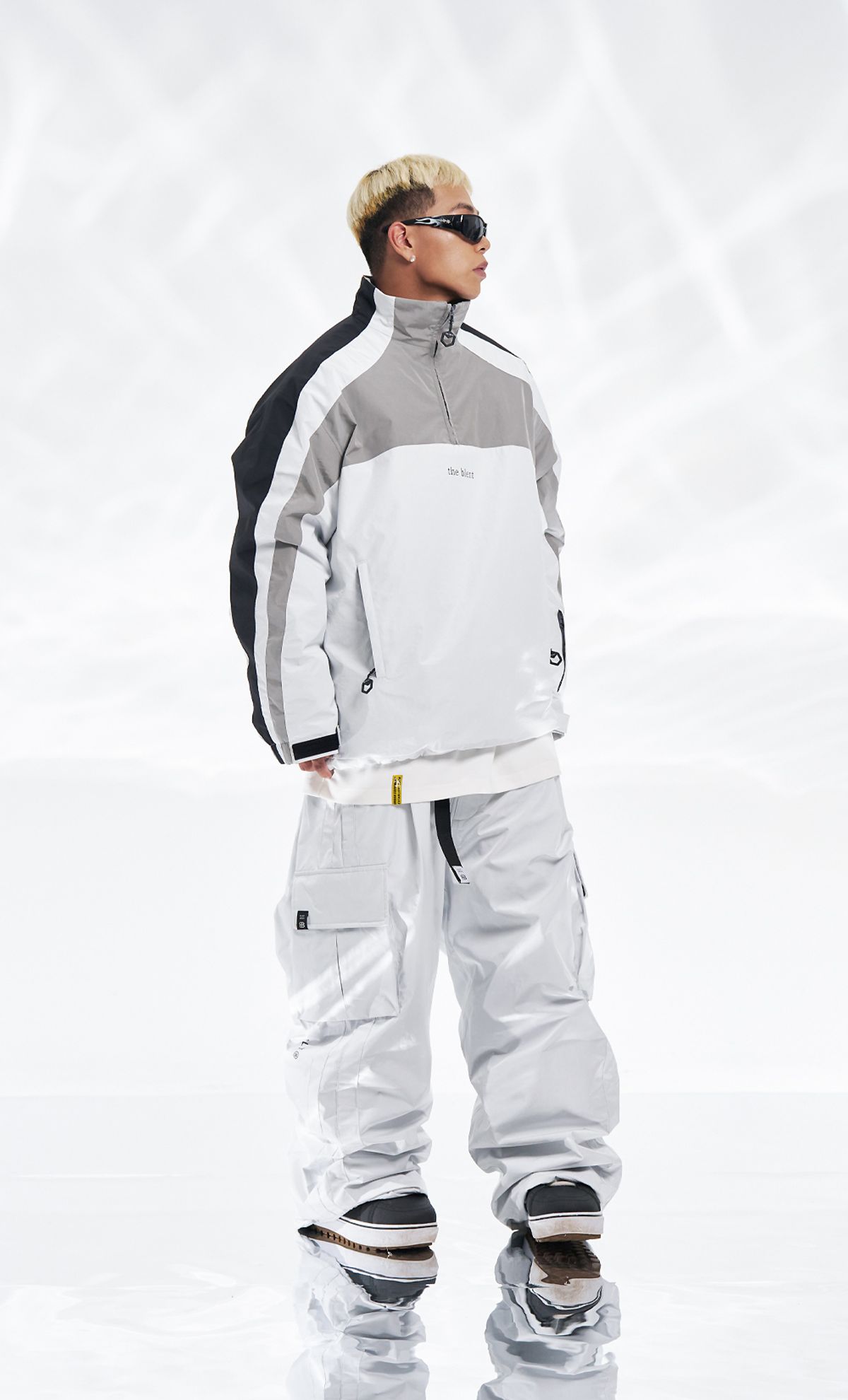 블렌트(BLENT) 2425 Wip Anorak - White