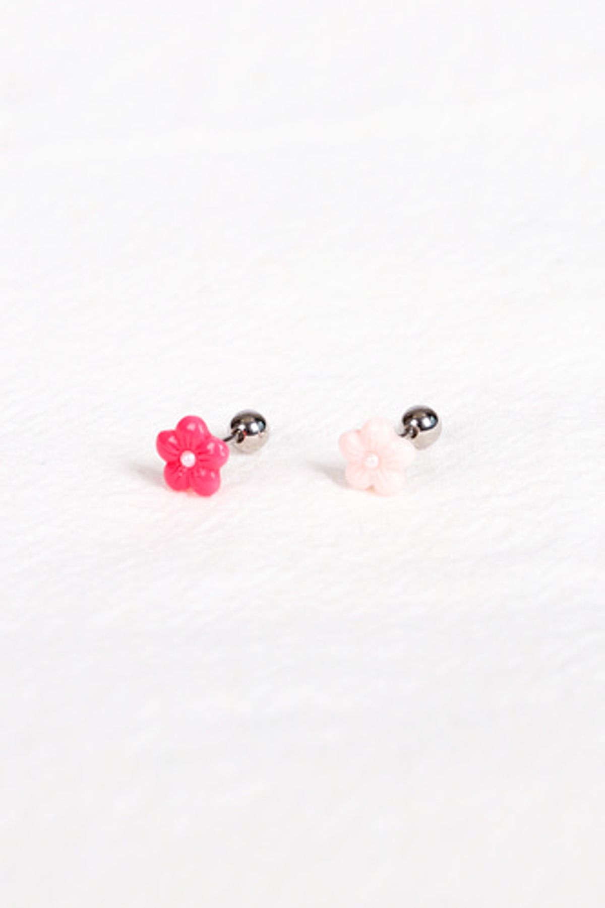 모드곤(MODGONE) 0.8mm 귀걸이침 두께 얇은 미니꽃 피어싱 Mini flower piercing