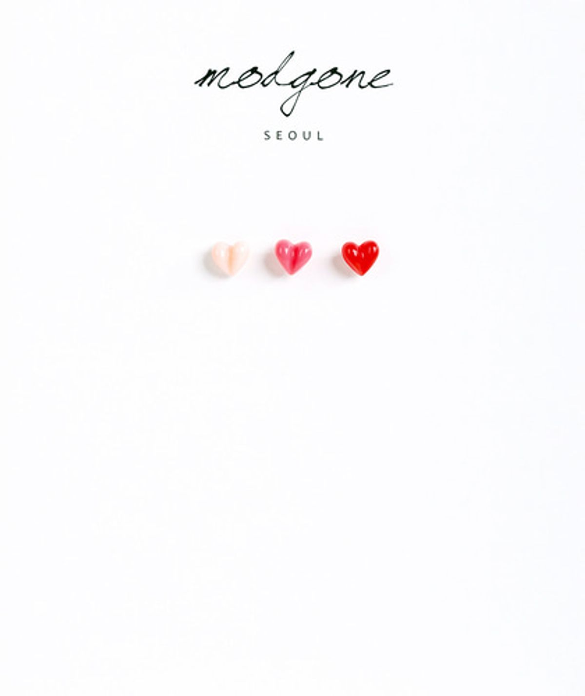 모드곤(MODGONE) 0.8mm 귀걸이침 두께 얇은 하트 피어싱 Heart piercing