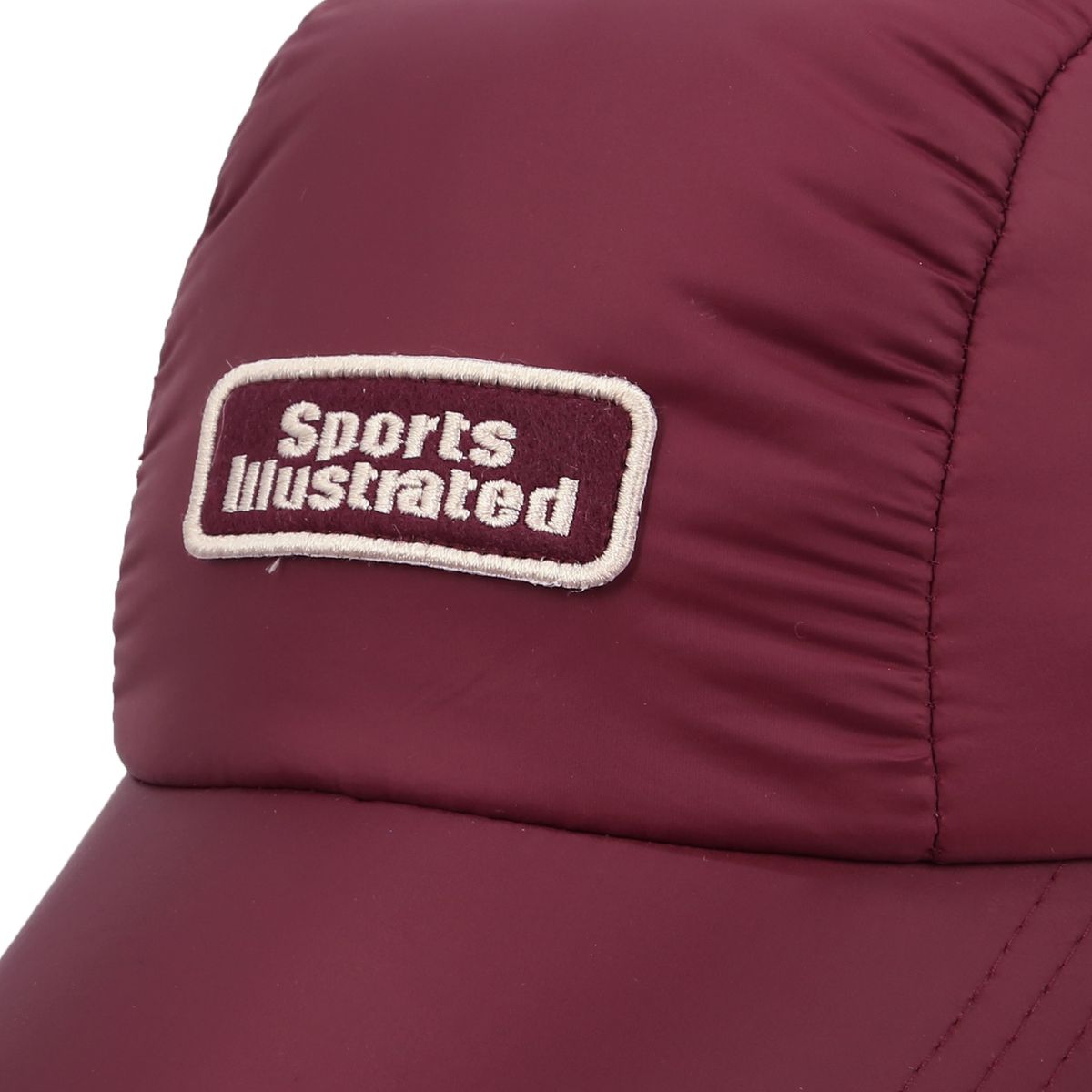 스포츠 일러스트레이티드(SPORTS ILLUSTRATED) 우븐 플리스 안감 귀달이 모자 (버건디)