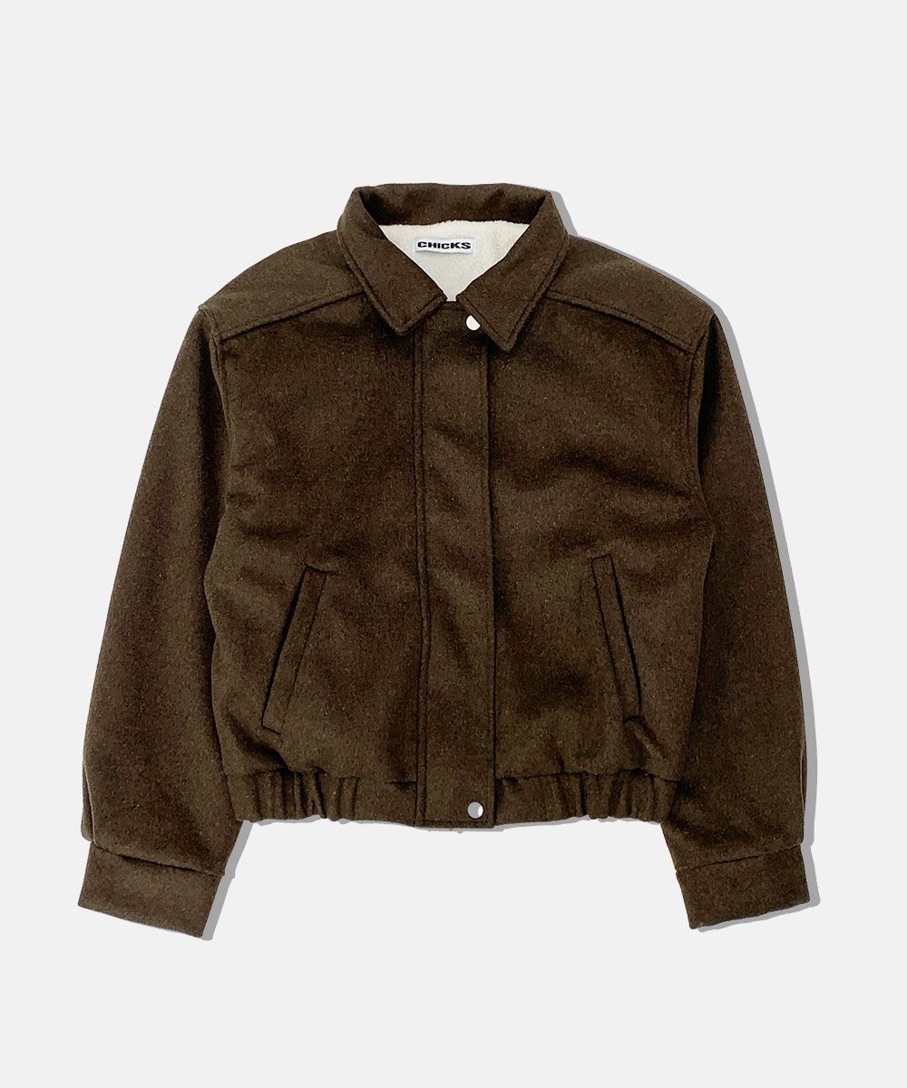 MUSINSA | CHICKS Our blue jean jumper brown