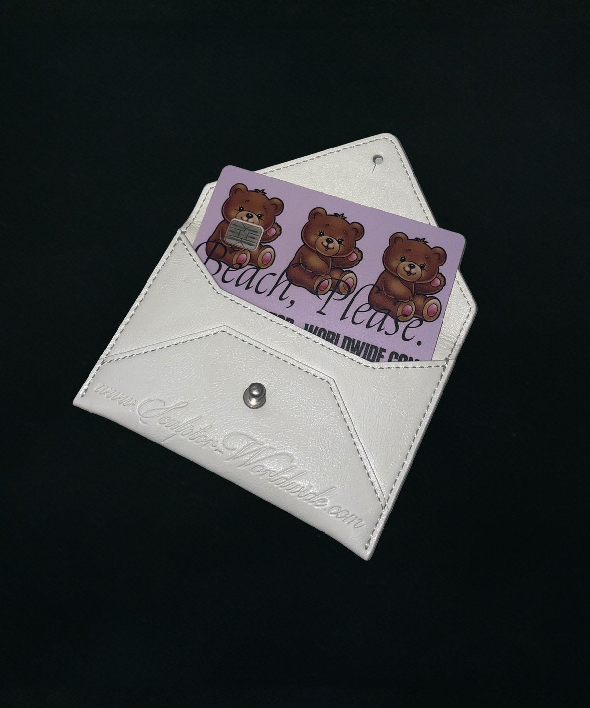 스컬프터(SCULPTOR) Poor Dear Card Wallet White