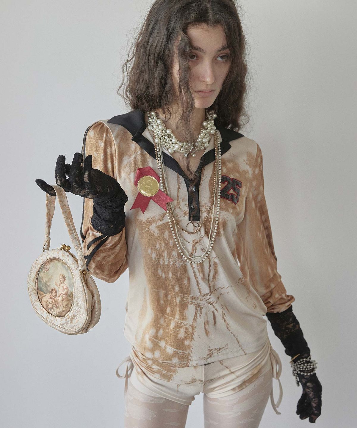 스컬프터(SCULPTOR) Rudolph Jersey Tee Brown