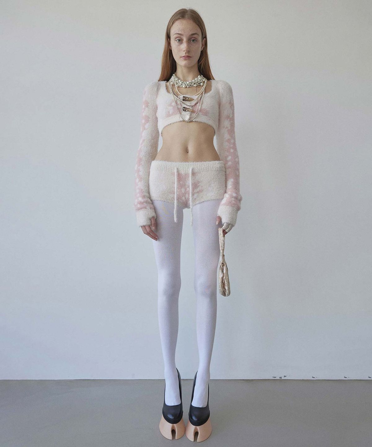 스컬프터(SCULPTOR) Rudolph Fur Cardigan Pink