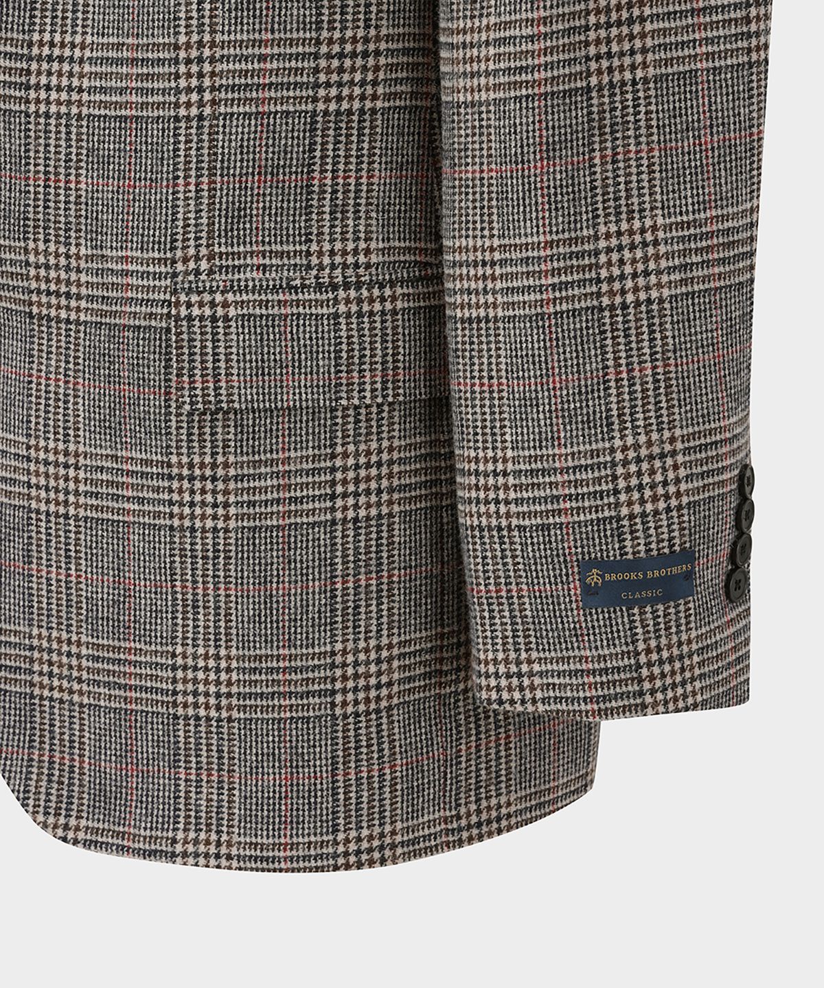브룩스 브라더스(BROOKS BROTHERS) 클래식핏 체크 트위드 2버튼 스포츠코트 (브라운) (BBJSMF47094EF)