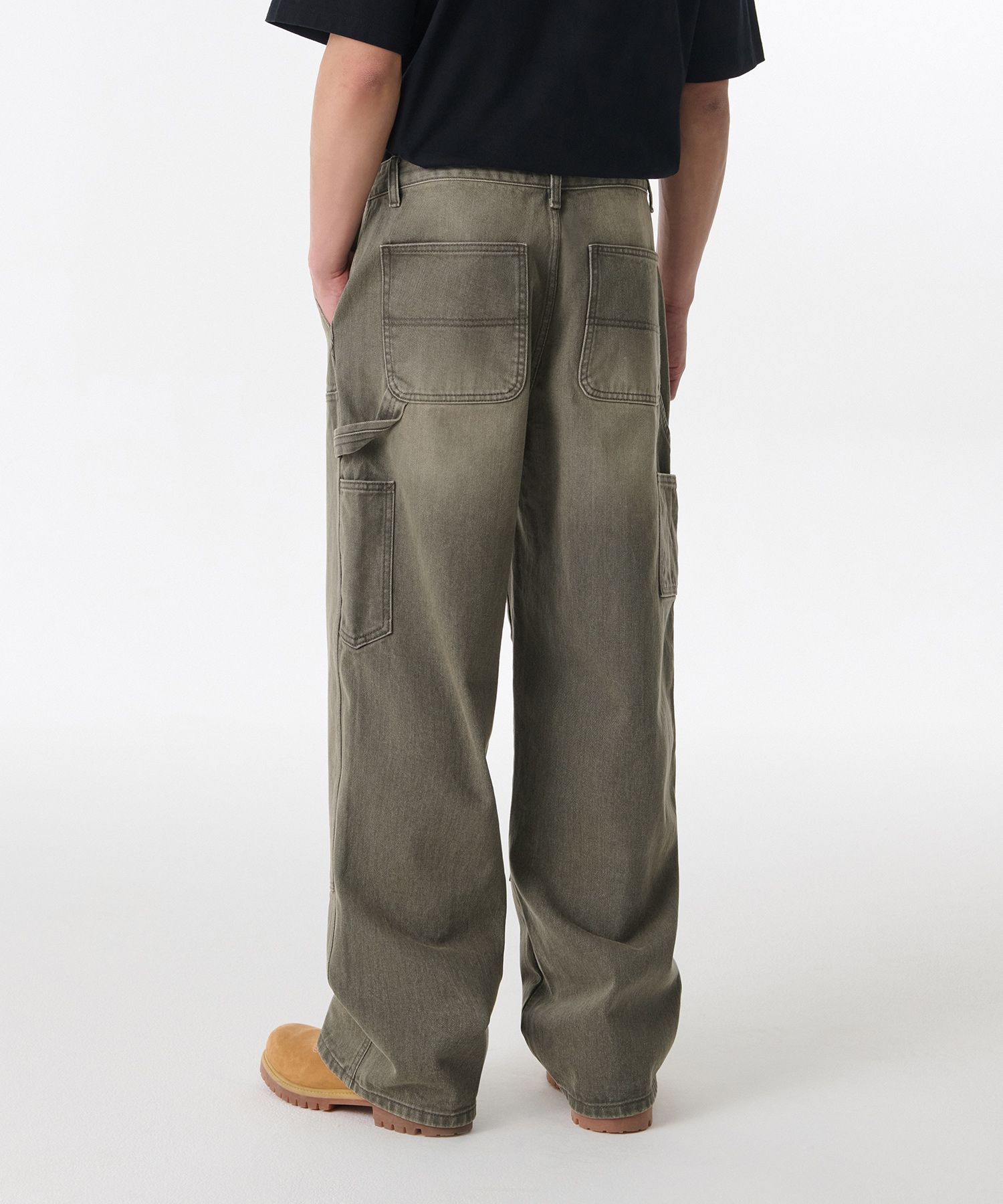 ★MUSINSA STANDARD★ Denim wide double knee carpenter pants MUSINSA | MUSINSA STANDARD Denim Wide Double Knee Carpenter
