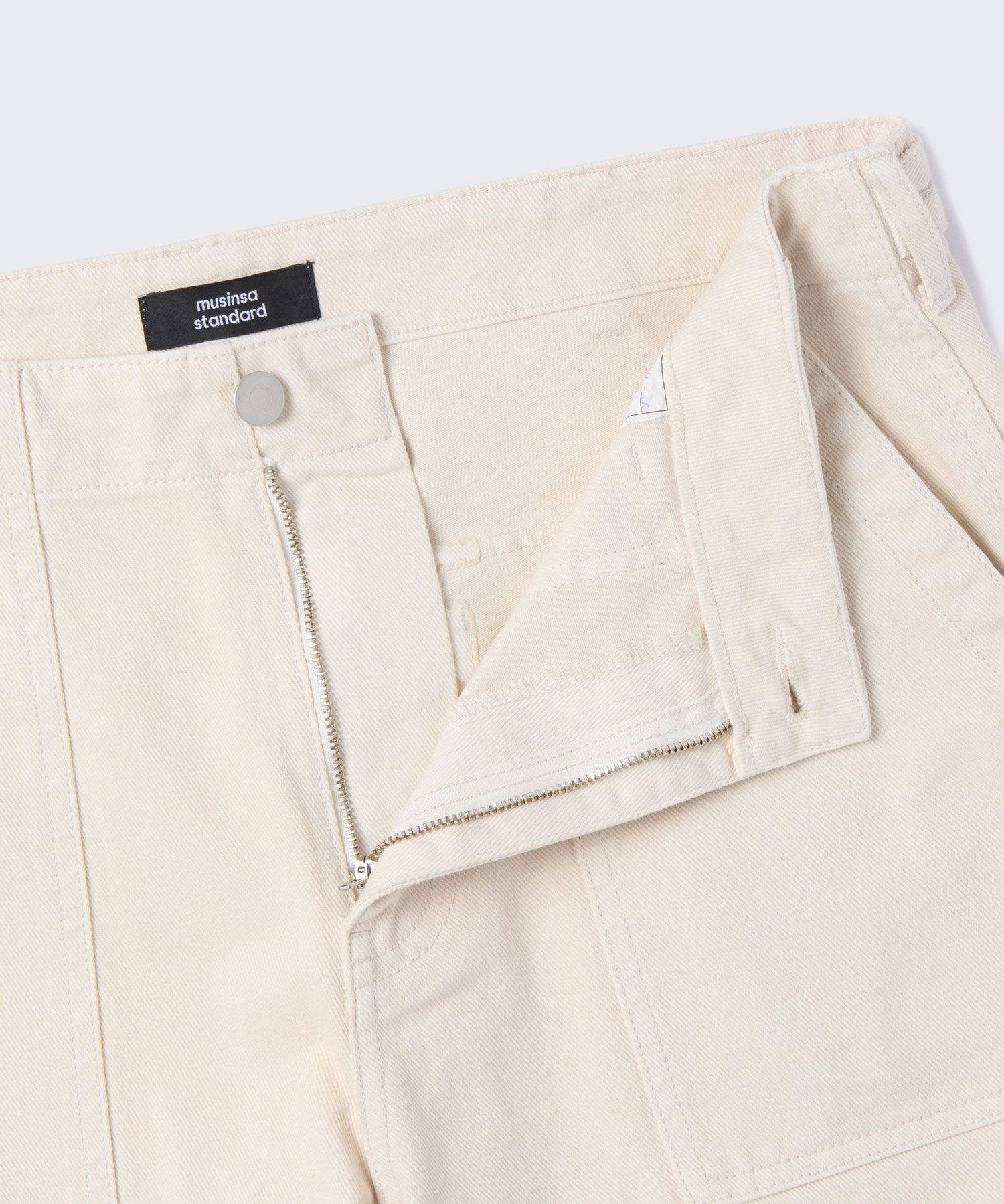 ★MUSINSA STANDARD★ Denim Fatigue Pants Cream MMDNP516-CR MUSINSA | MUSINSA STANDARD Denim Fatigue Pants [Cream]