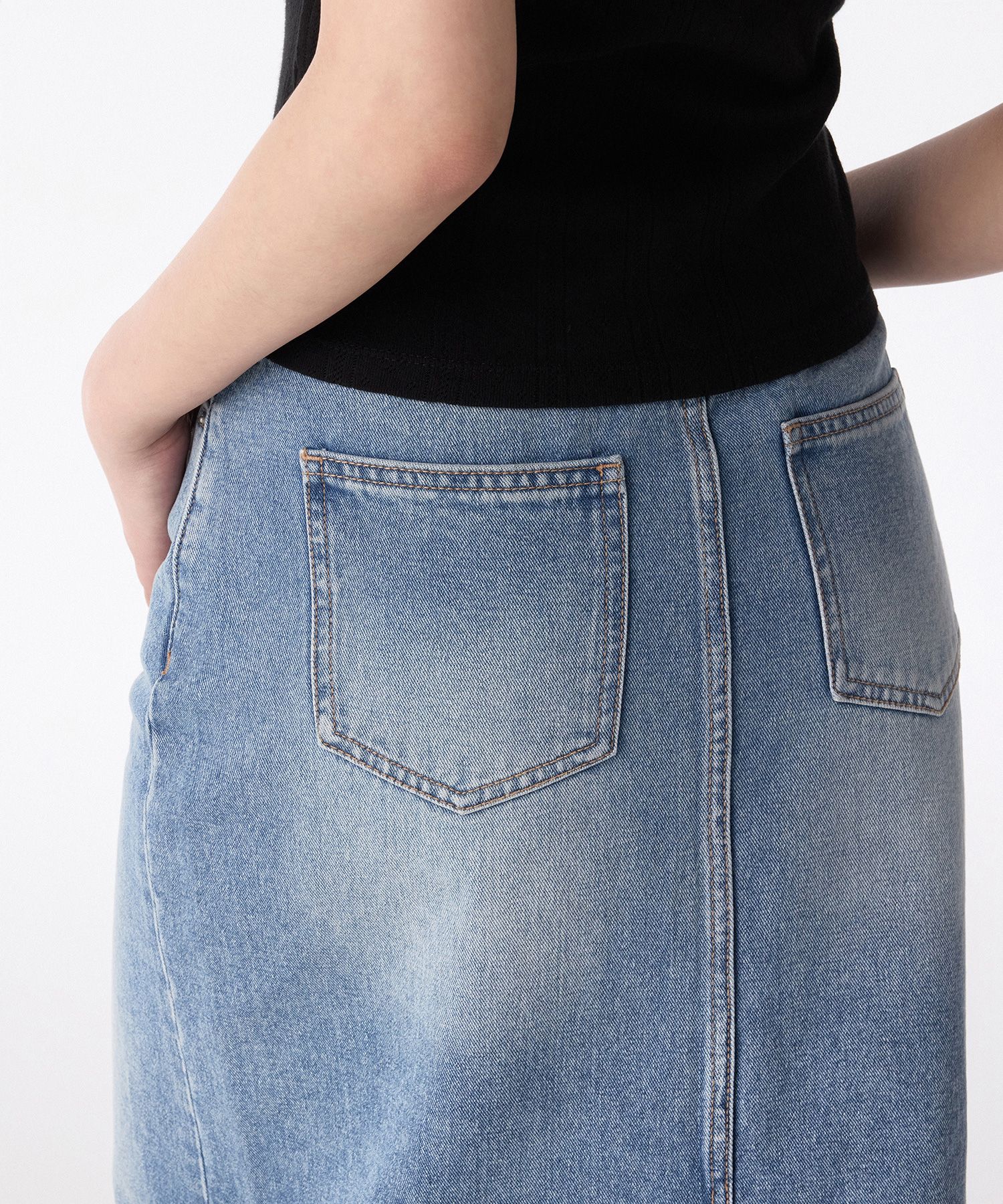 スカート musinsastandardwoman Women's Denim Maxi Skirt Medium Indigo MUSINSA | MUSINSA STANDARD WOMAN Women's Denim Maxi Skirt