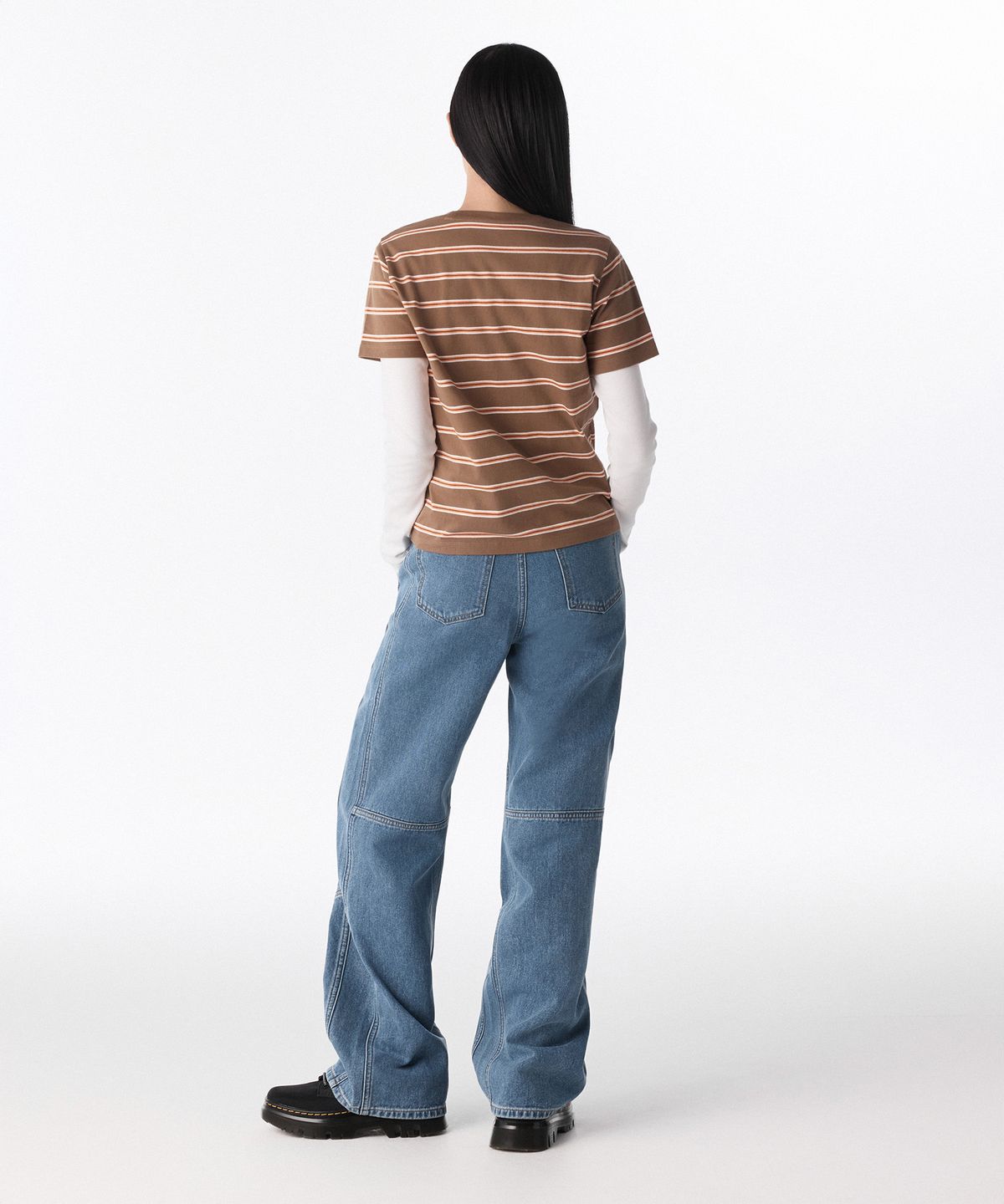 무신사 스탠다드 우먼(MUSINSA STANDARD WOMAN) 우먼즈 디바이디드 레귤러 핏 데님 팬츠 [라이트 인디고]