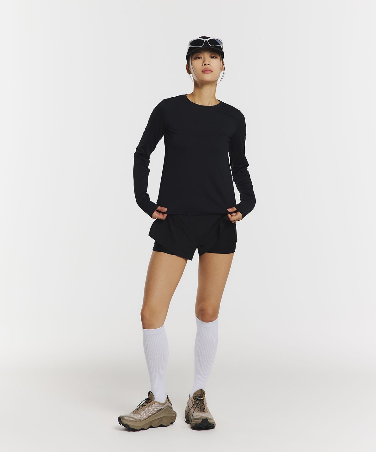 무신사 스탠다드 스포츠(MUSINSA STANDARD SPORTS) 무브라이트 퓨즈 3인치 쇼츠 우먼 (3color)