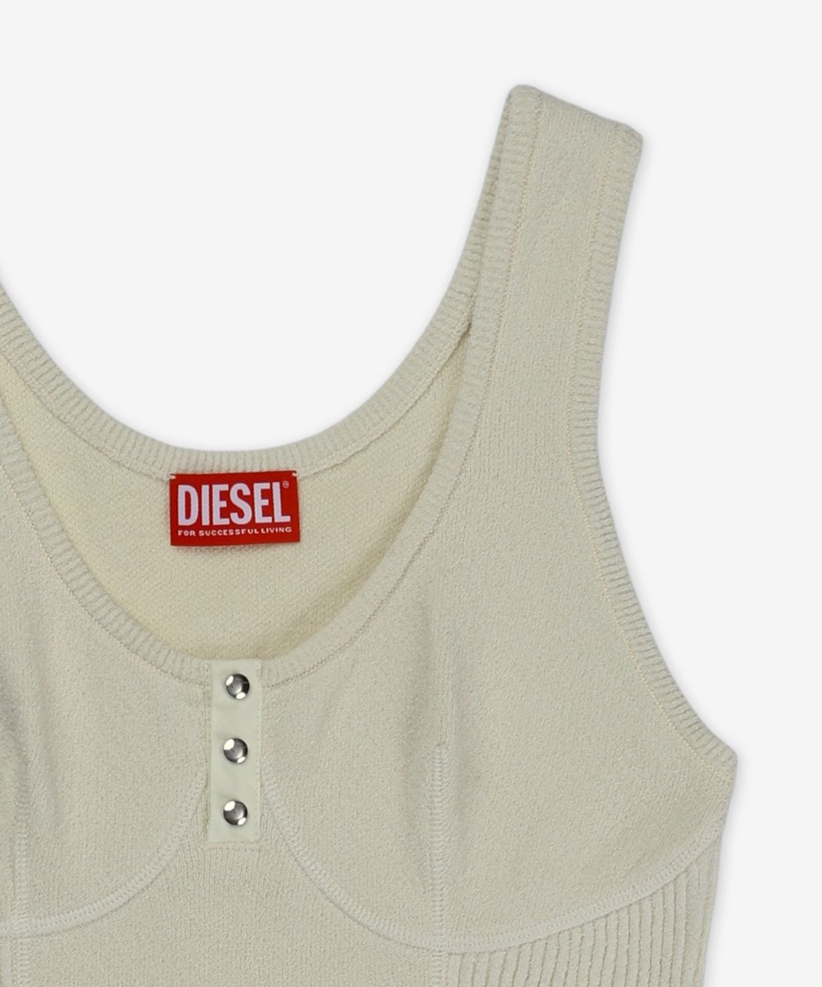 디젤(DIESEL) M-리앤느 민소매 티셔츠 - 오프 화이트 / A169040QLAS181