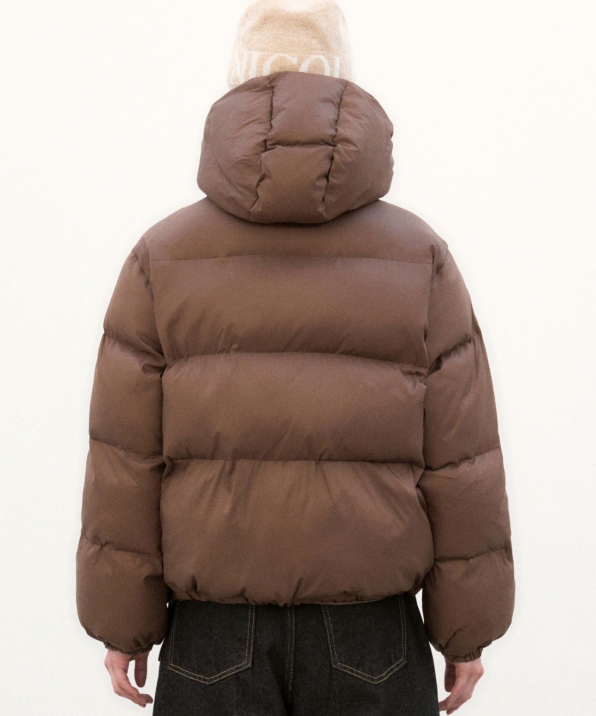 닉앤니콜(NICK&NICOLE) MINIMALISM HOODY PUFFER PADDING_BROWN