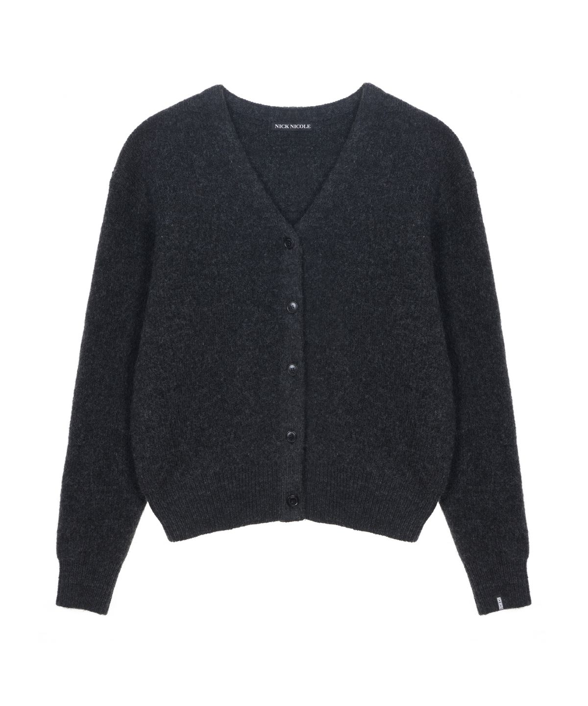 닉앤니콜(NICK&NICOLE) BOKASHI SWEATER CARDIGAN_CHARCOAL