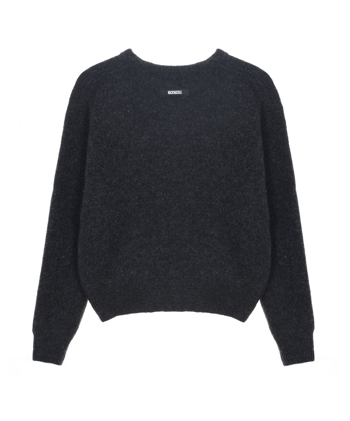 닉앤니콜(NICK&NICOLE) BOKASHI SWEATER CARDIGAN_CHARCOAL
