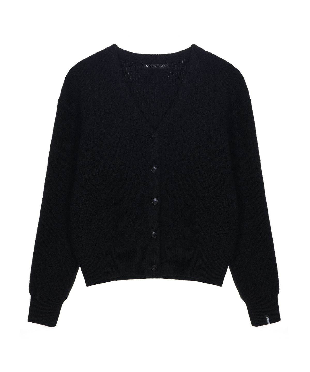 닉앤니콜(NICK&NICOLE) BOKASHI SWEATER CARDIGAN_BLACK