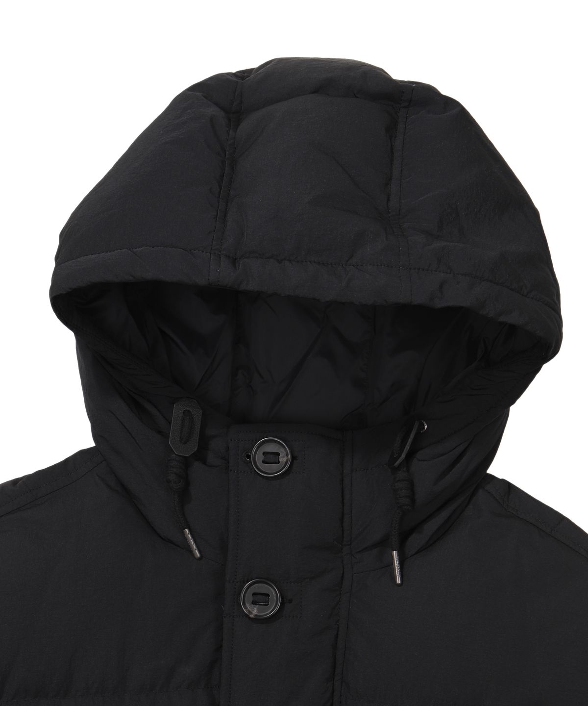 슈퍼드라이(SUPERDRY) 아웃포켓 헤비 덕다운 패딩 블랙