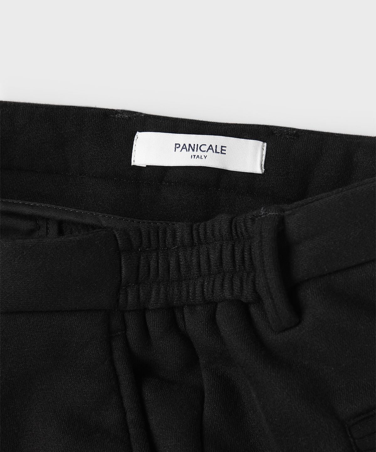 빠니깔레(PANICALE) 블랙 기모 드로우스트링 팬츠