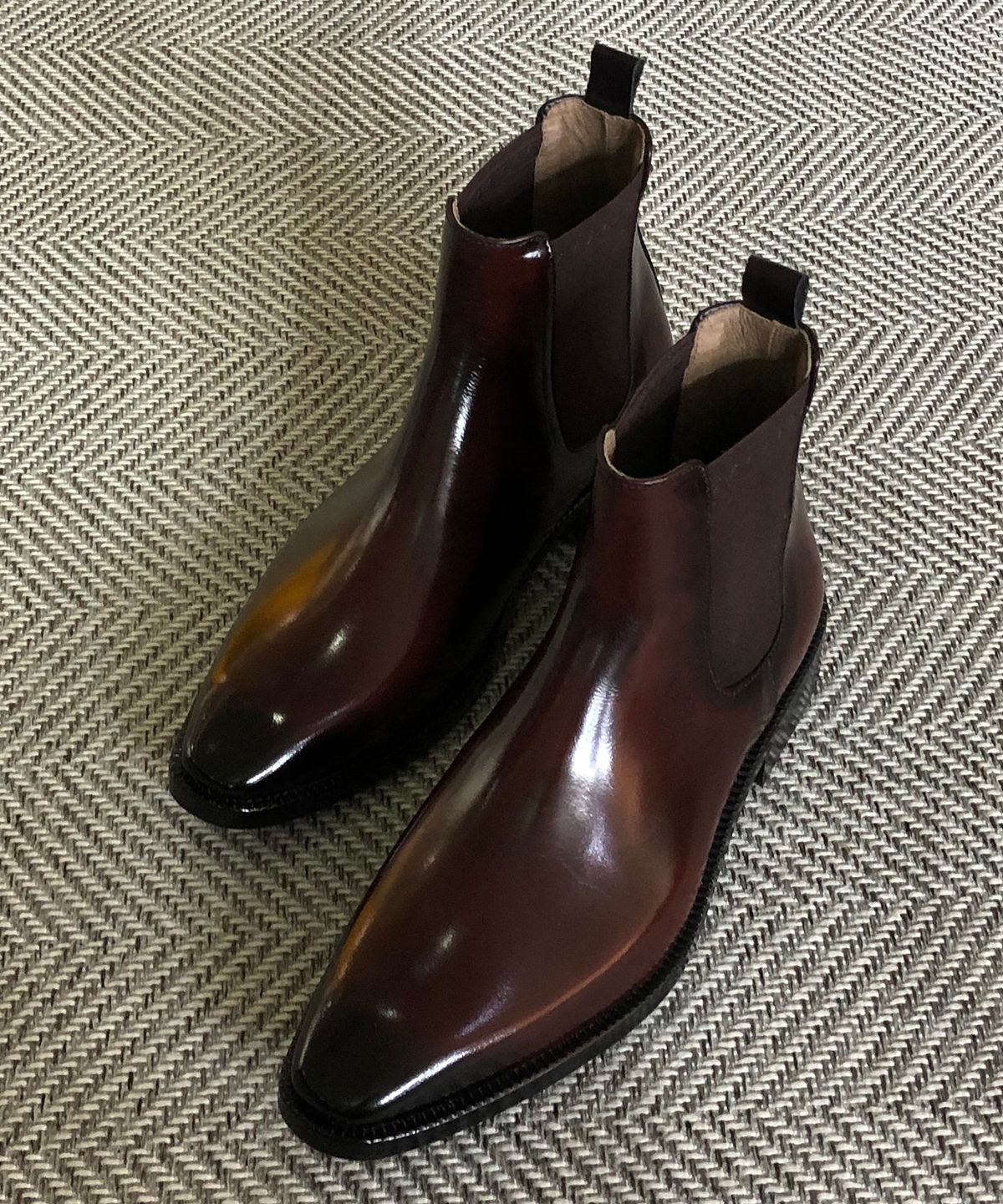 조앤슈(JOENSHOE) 릴 스퀘어토 첼시부츠.리얼 브라운