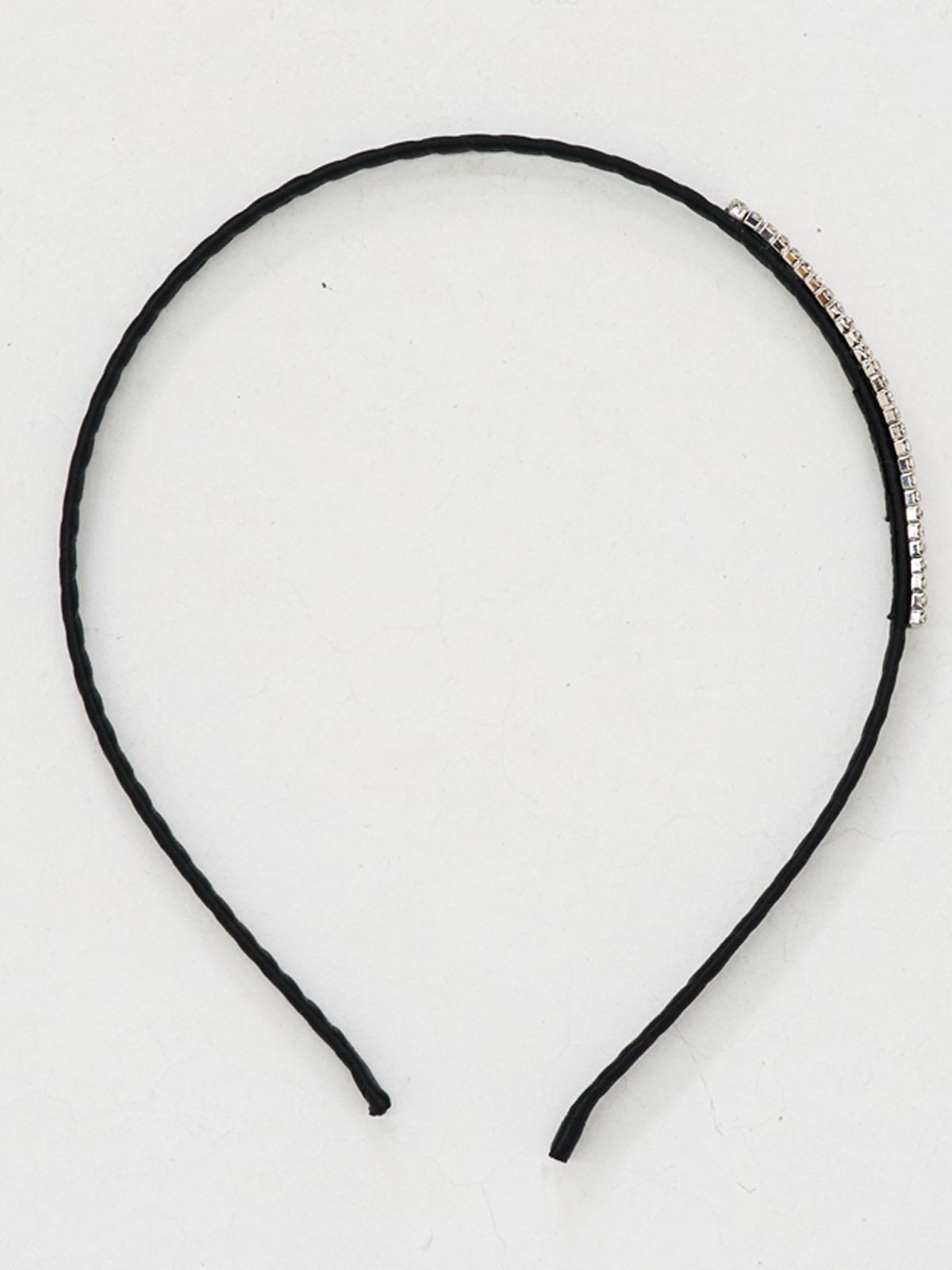 쏘리, 투 머치 러브(SORRY, TOO MUCH LOVE) Square Silver Jewel Hairband_Black