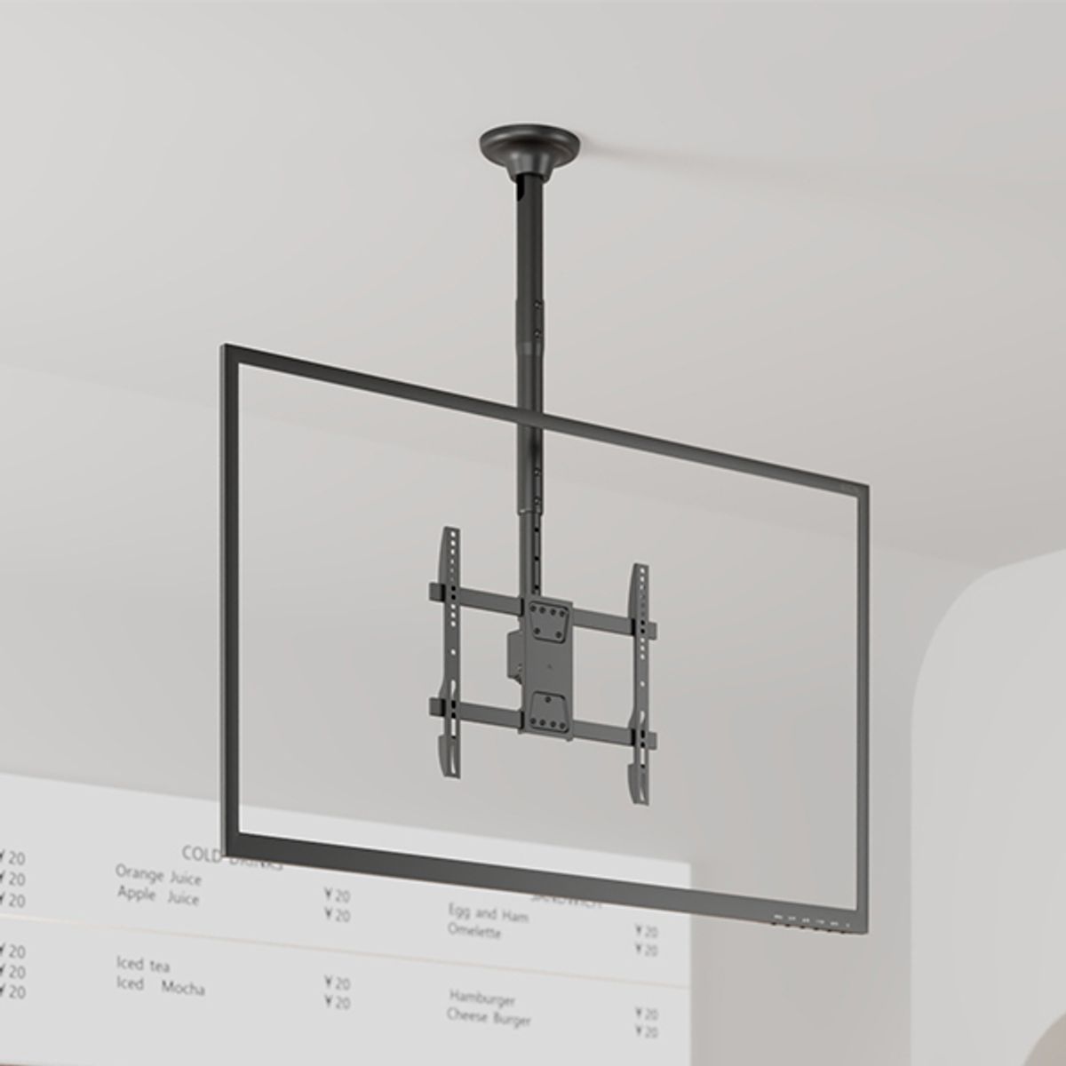 엘디엘마운트(LDLMOUNT) 천장형 TV 모니터 거치대 브라켓 마운트 APL-CE640S