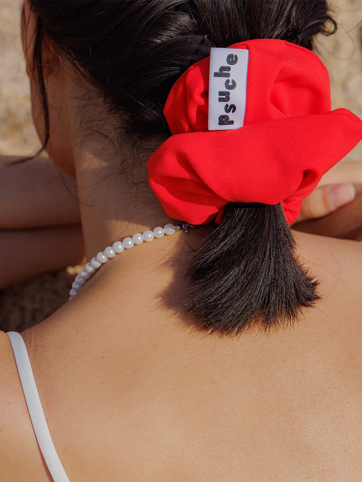 프쉬케(PSUCHE) EVERYDAY SCRUNCHIE _CHERRY RED