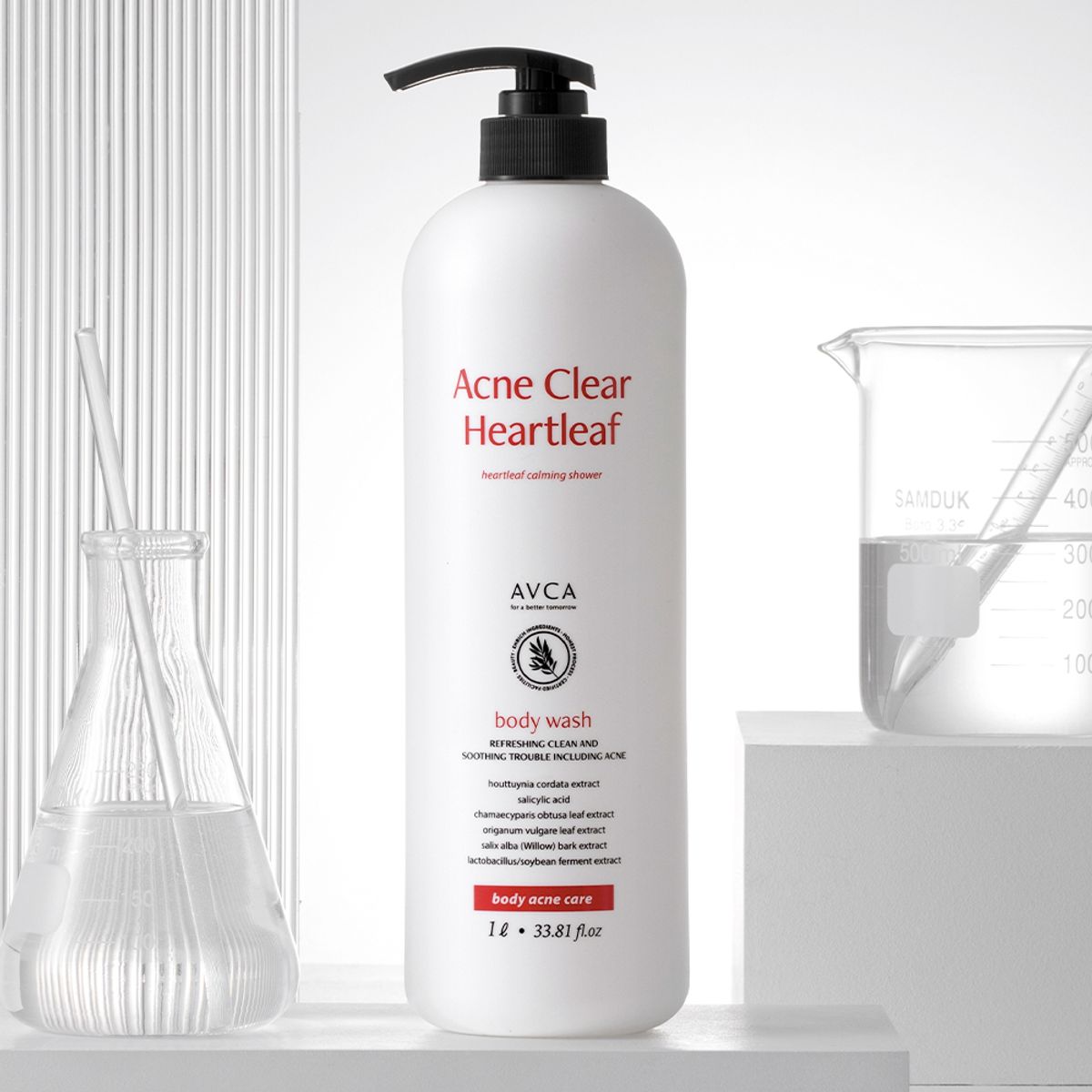 아브카(AVCA) [아브카] 아크네 클리어 대용량 저자극 어성초 바디워시 1000ml