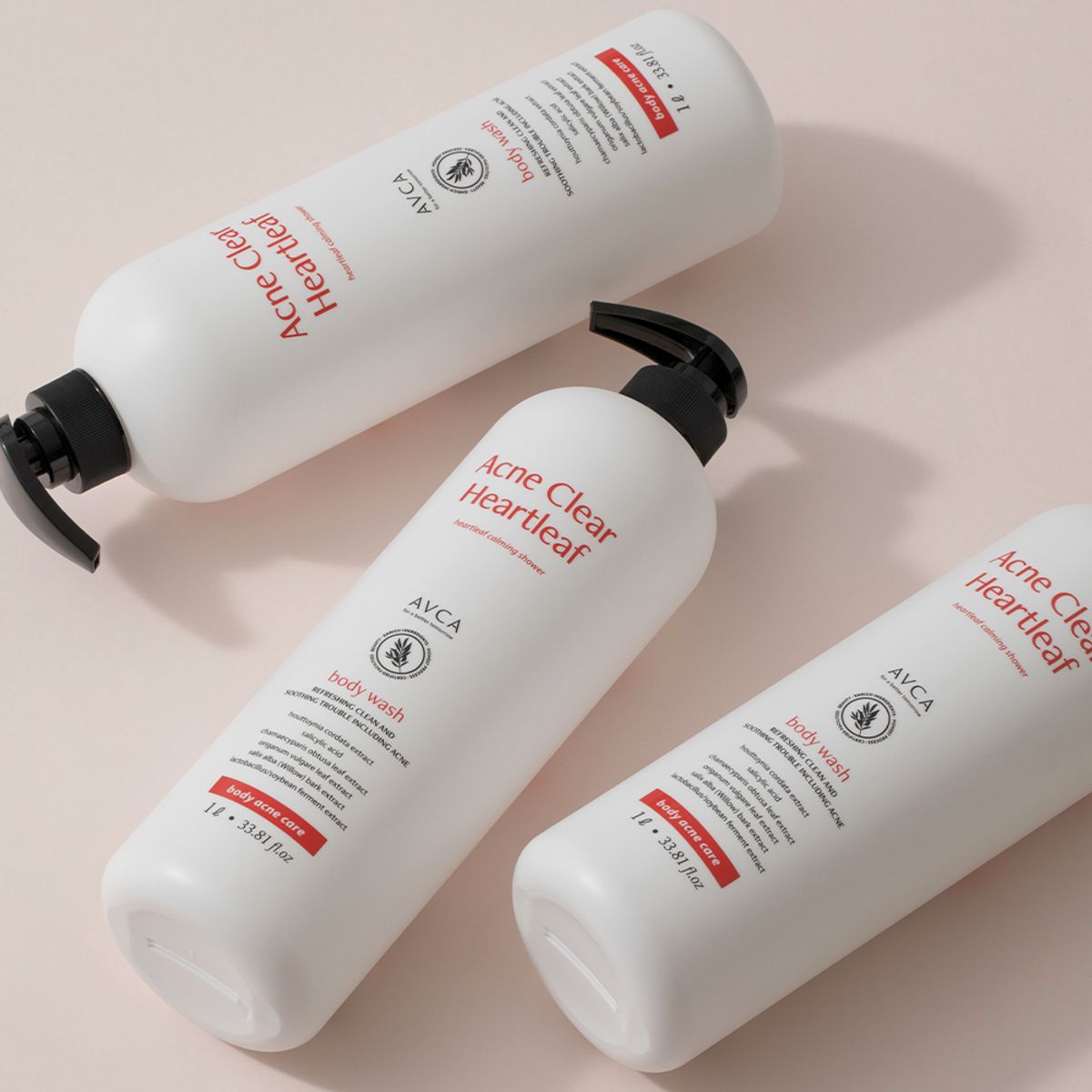 아브카(AVCA) [아브카] 아크네 클리어 대용량 저자극 어성초 바디워시 1000ml 2개