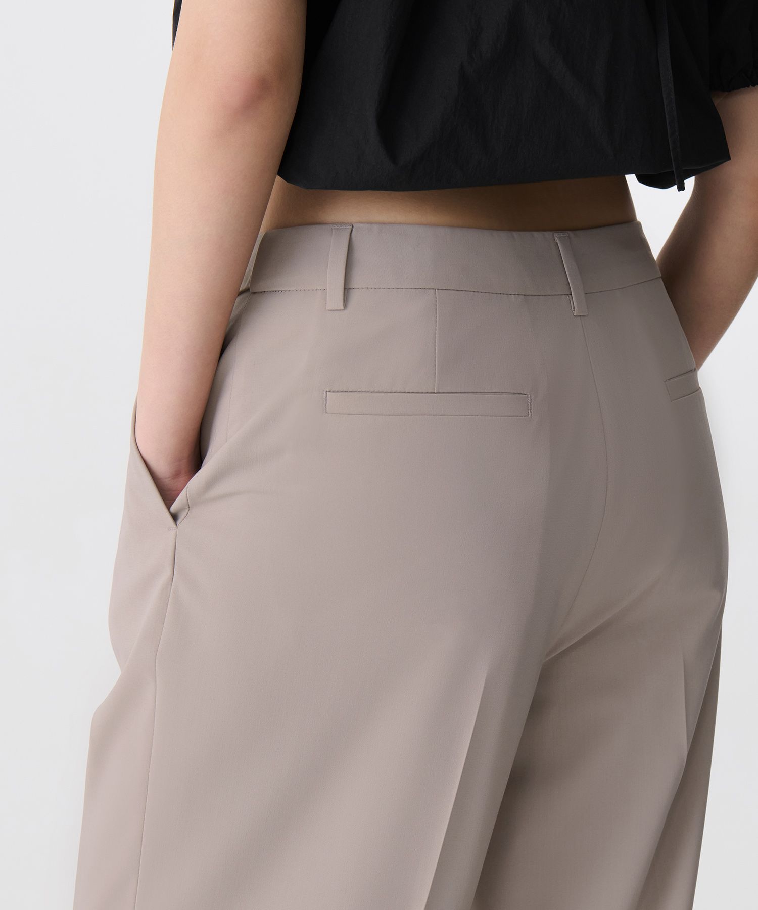 【MODERNIF】Direc Banding Long Slacks MUSINSA | MUSINSA STANDARD Wide Hidden Banding Slacks _Gunmetal