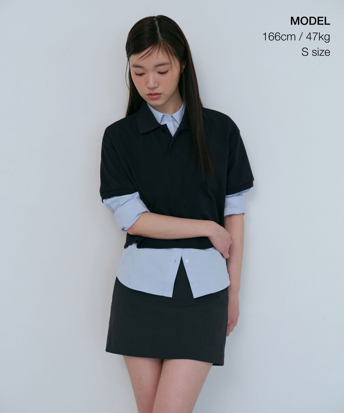 무신사 스탠다드 우먼(MUSINSA STANDARD WOMAN) 우먼즈 로 라이즈 미니 스커트 [그레이]