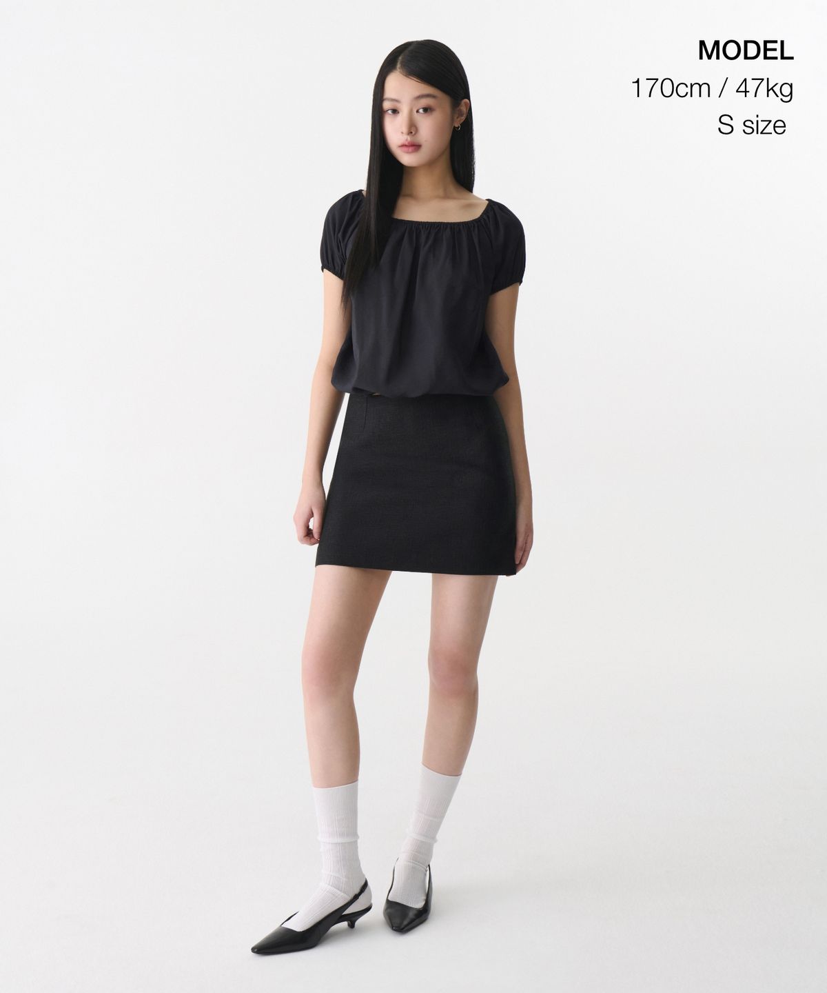 무신사 스탠다드 우먼(MUSINSA STANDARD WOMAN) 우먼즈 트위드 미니 스커트 [블랙]