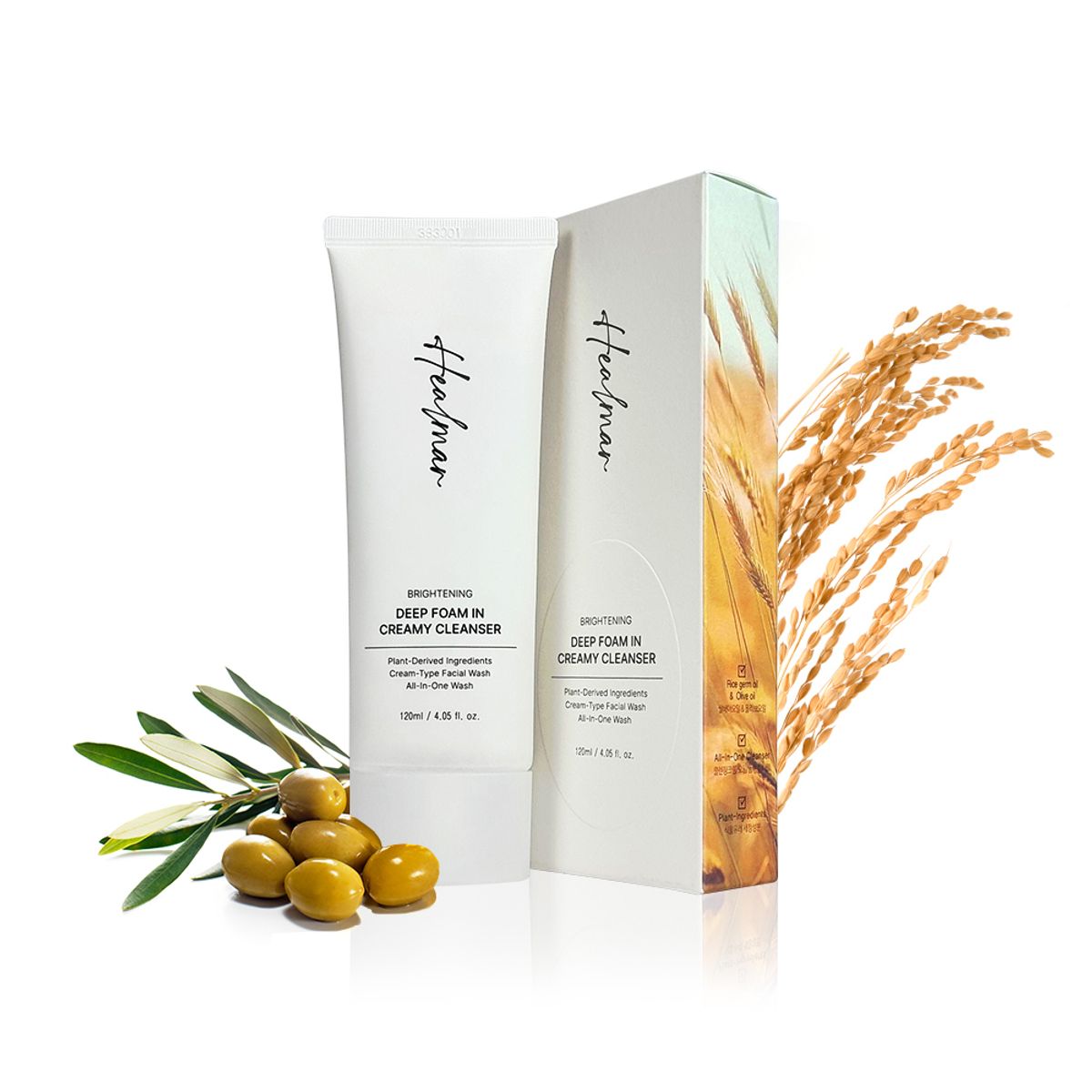 힐마르(HEALMAR) 브라이트닝 딥 폼인 크리미 클렌저 120ml