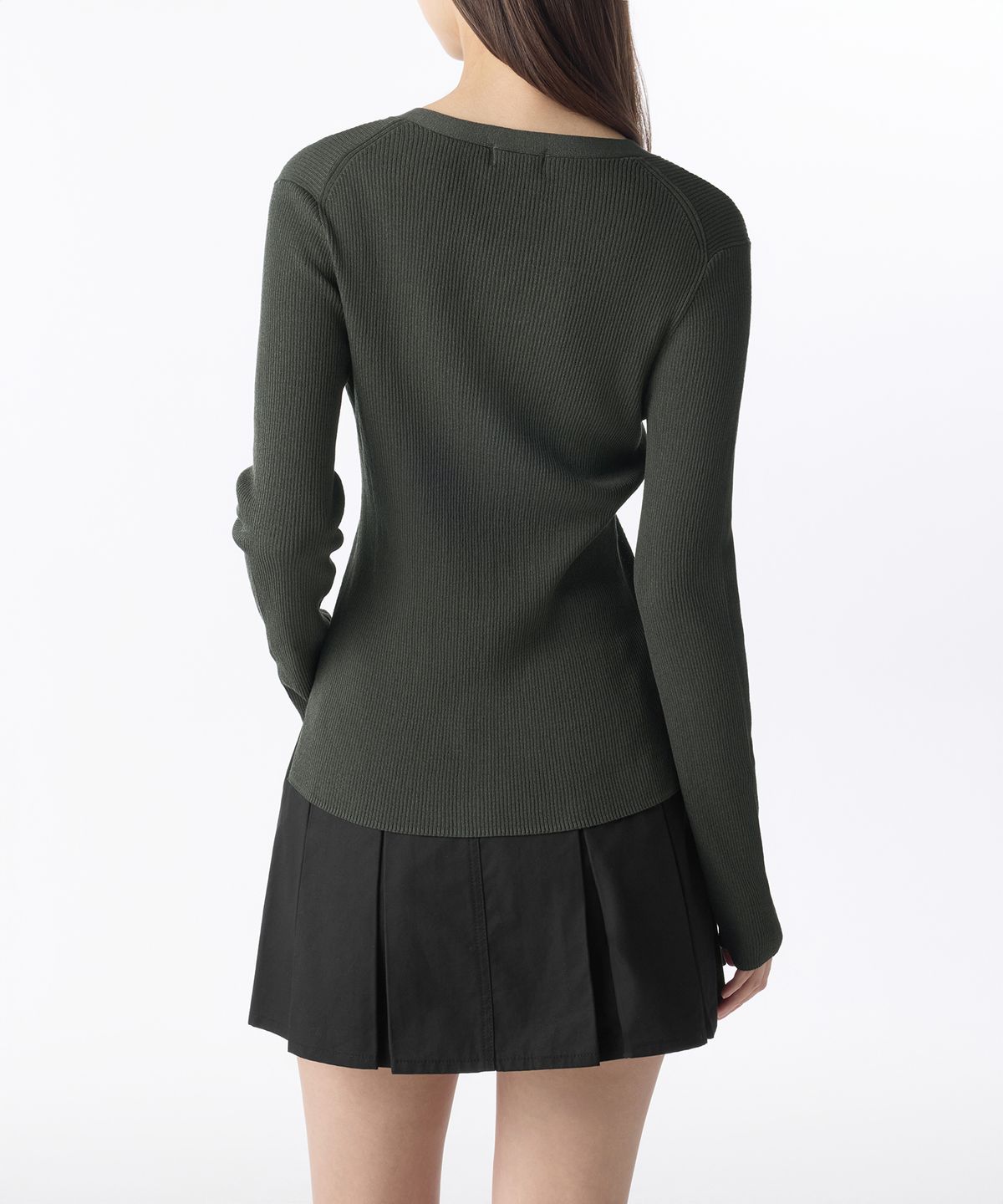 무신사 스탠다드 우먼(MUSINSA STANDARD WOMAN) 우먼즈 리브드 슬림 가디건 [다크 그레이]