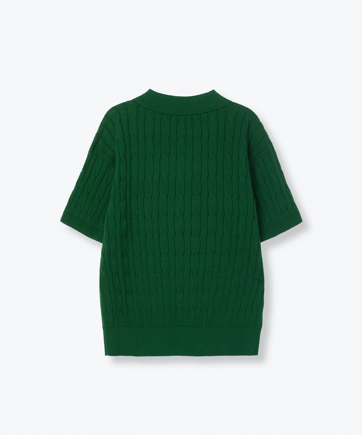 무신사 스탠다드 키즈(MUSINSA STANDARD KIDS) 케이블 니티드 폴로 셔츠 [아이리시 그린]