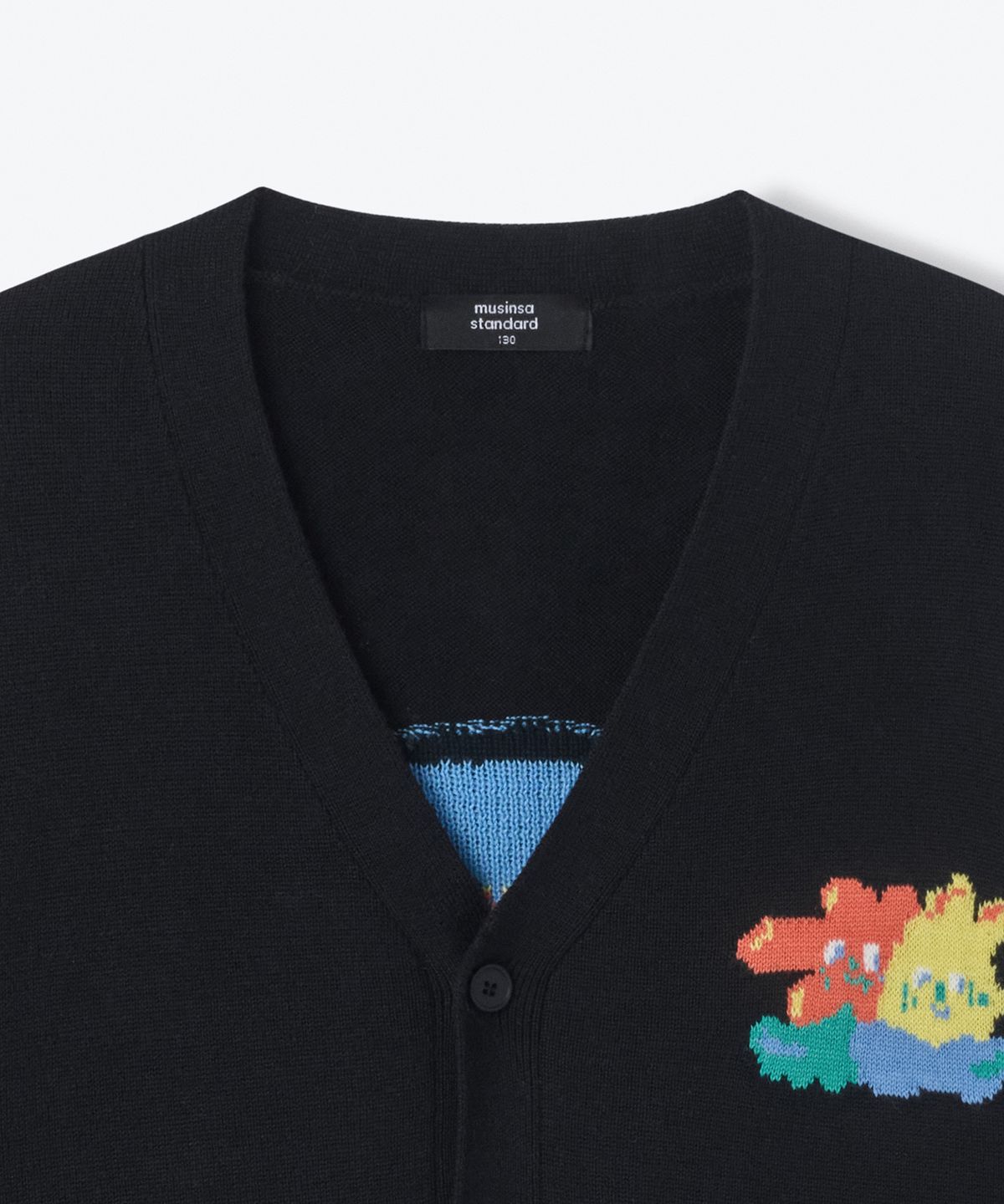 무신사 스탠다드 키즈(MUSINSA STANDARD KIDS) 블루밍 가디건 [블랙]