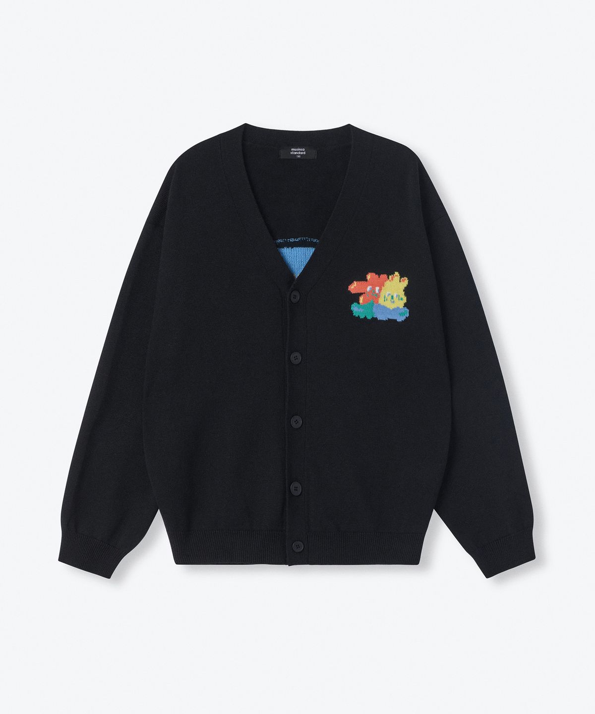무신사 스탠다드 키즈(MUSINSA STANDARD KIDS) 블루밍 가디건 [블랙]