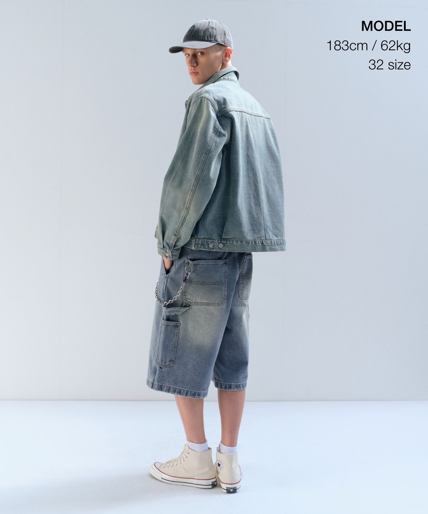 ★MUSINSA STANDARD★ Big Brush Carpenter Bermuda Denim Pants MUSINSA | MUSINSA STANDARD Big Brush Carpenter Bermuda Denim