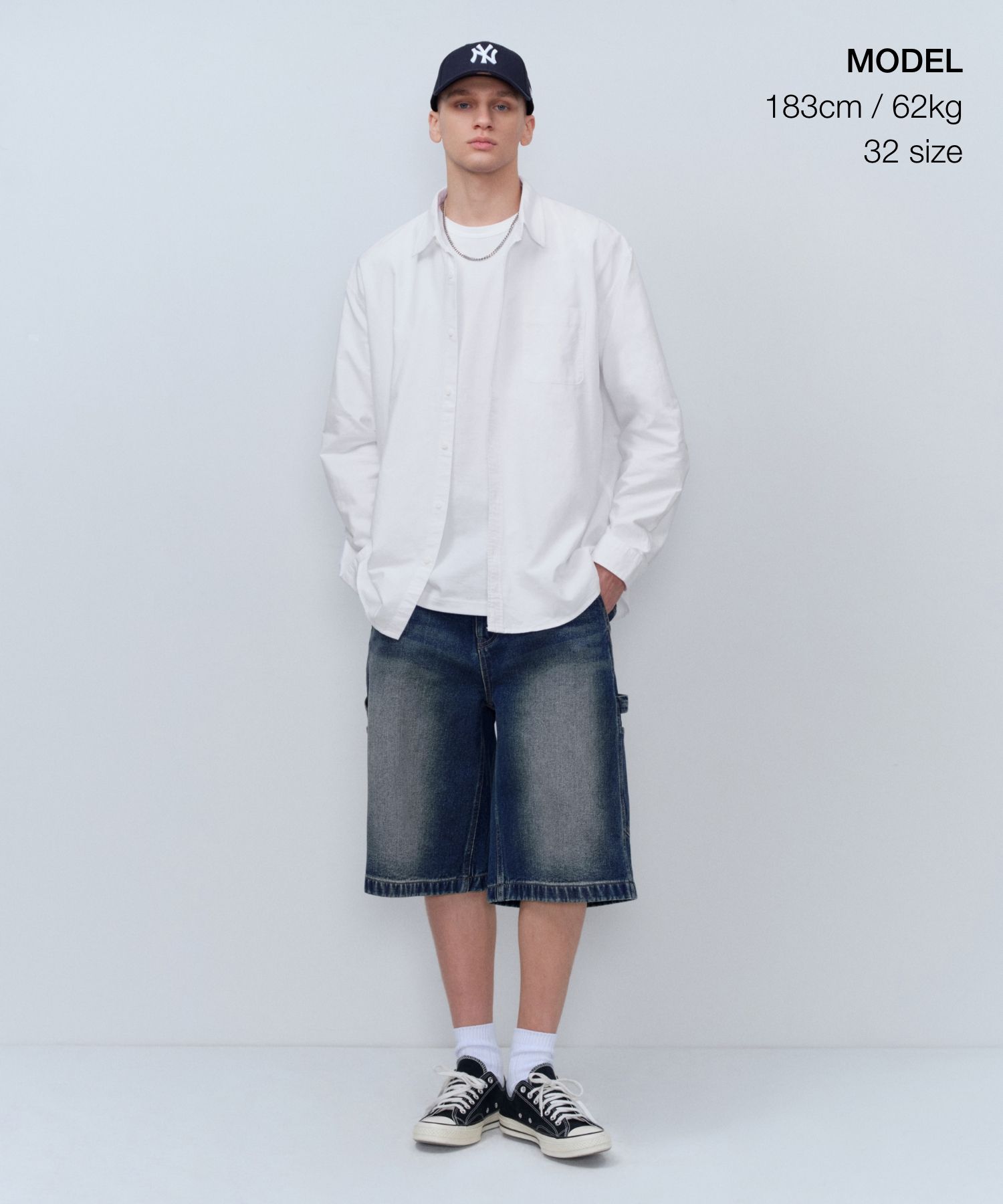 ★MUSINSA STANDARD★ Big Brush Carpenter Bermuda Denim Pants MUSINSA | MUSINSA STANDARD Big Brush Carpenter Bermuda Denim
