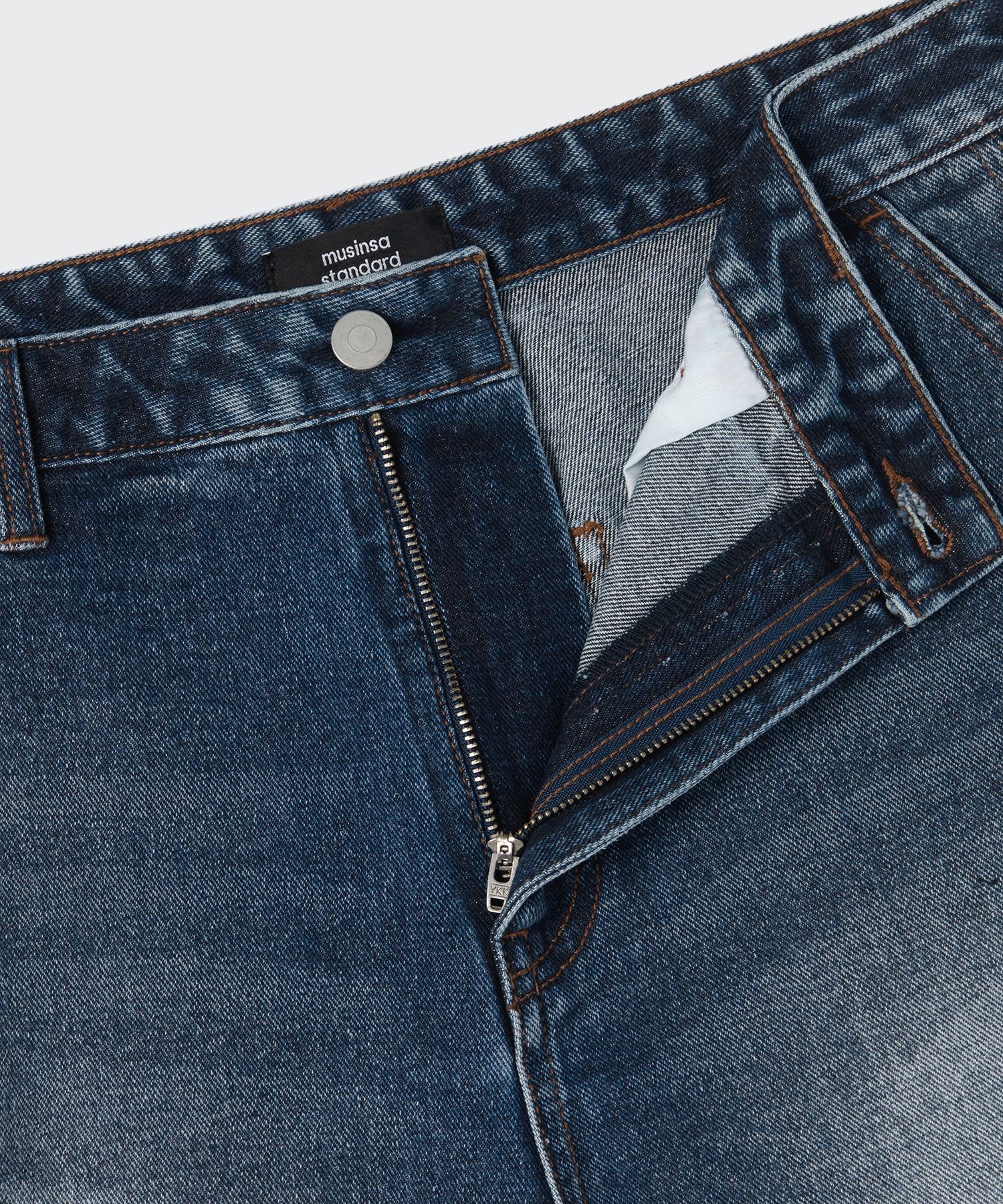 MUSINSA | MUSINSA STANDARD Big Brush Carpenter Bermuda Denim