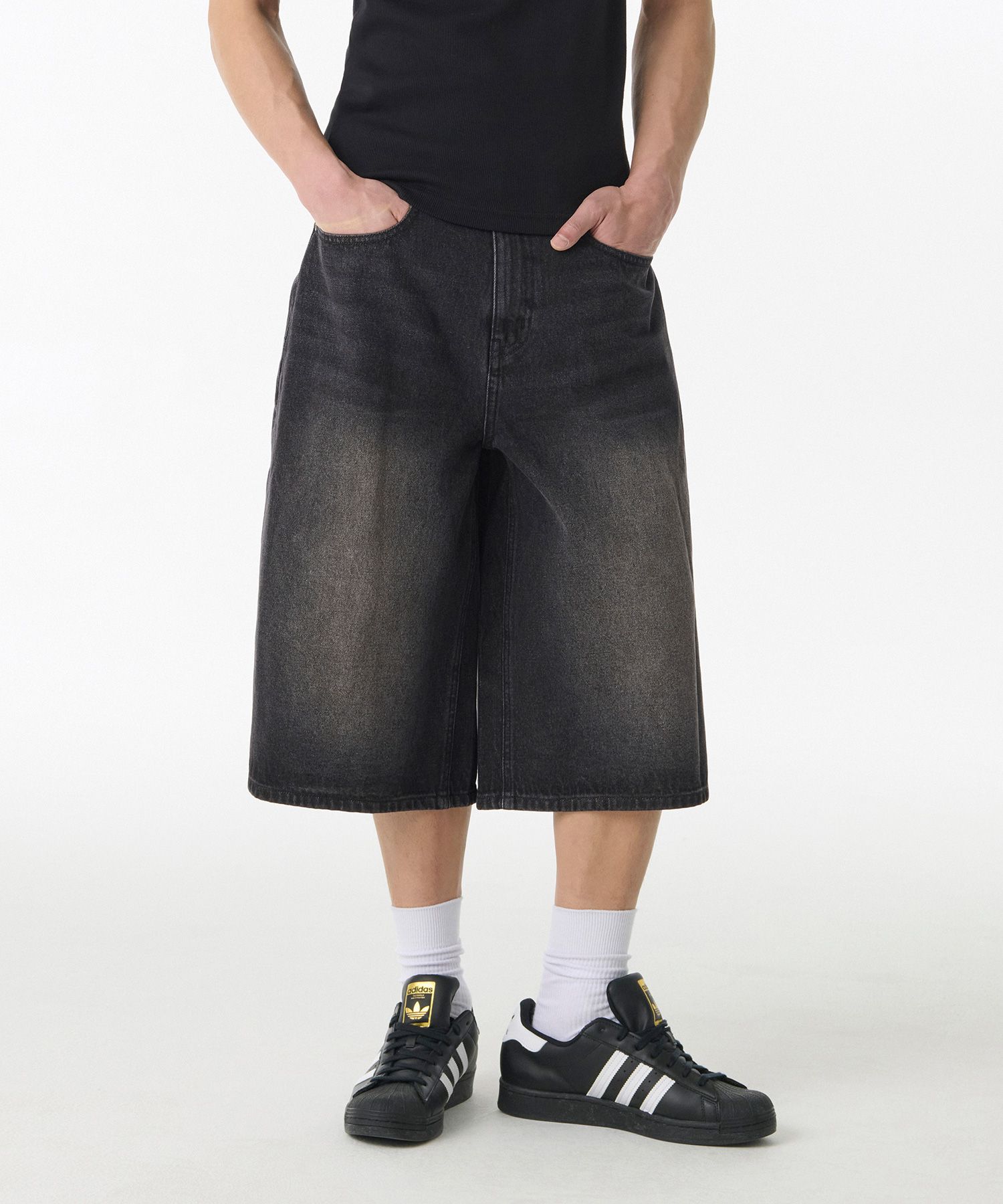 ★MUSINSA STANDARD★ Big Brush Cargo Bermuda Denim Pants Med MUSINSA | MUSINSA STANDARD [Cool Standard] Big Brush Bermuda