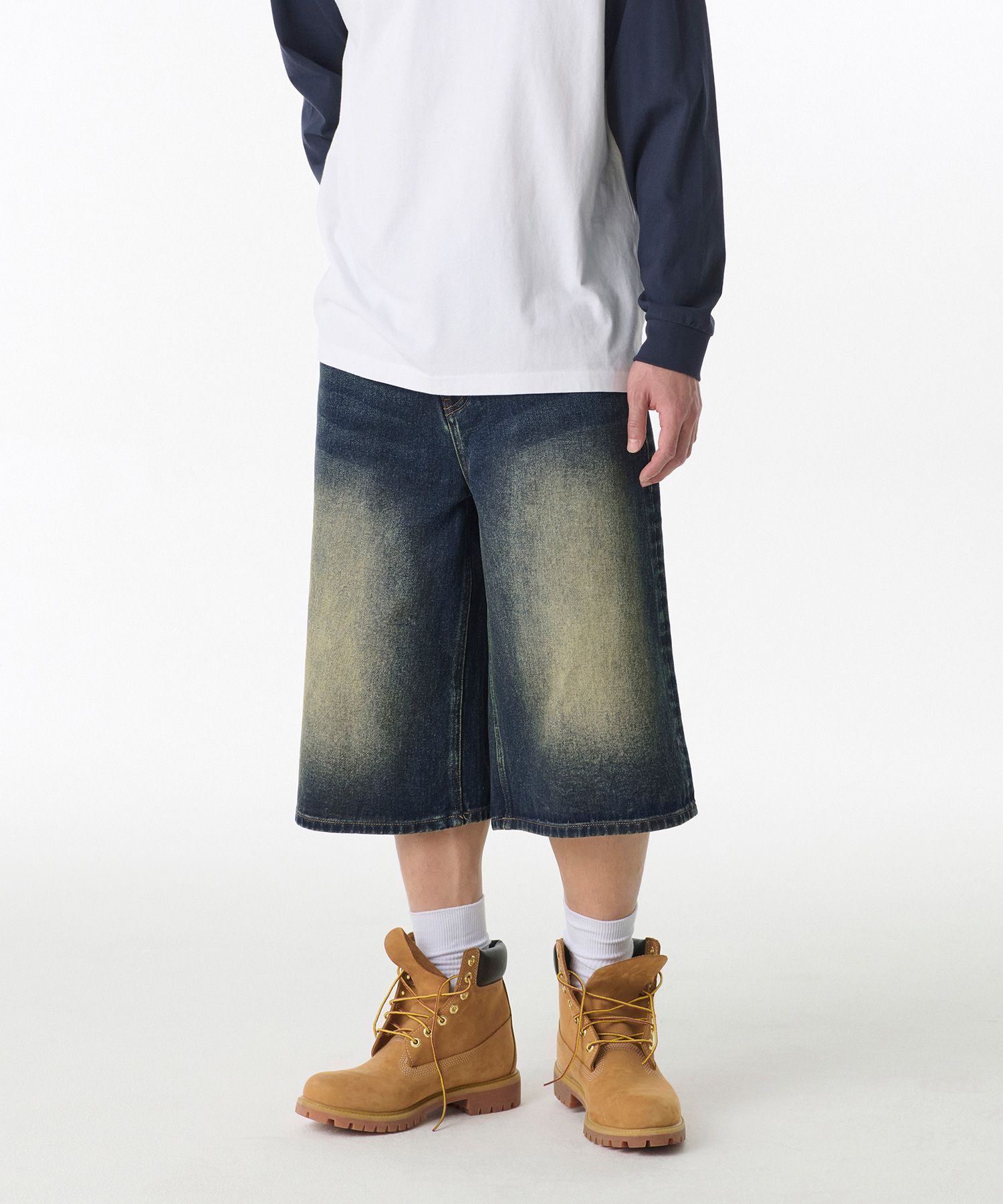 ★MUSINSA STANDARD★ Big Brush Cargo Bermuda Denim Pants Med MUSINSA | MUSINSA STANDARD Big Brush Cargo Bermuda Denim