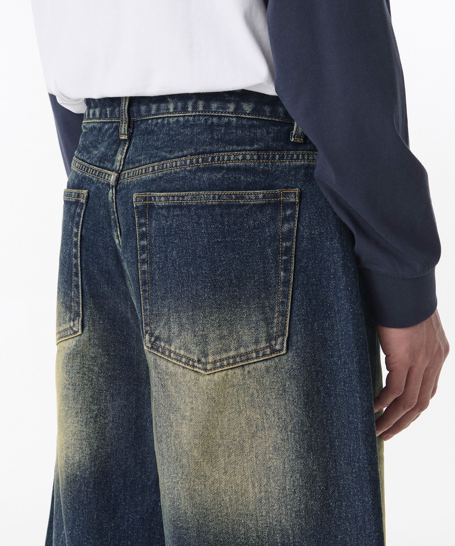 ★MUSINSA STANDARD★ Big Brush Carpenter Bermuda Denim Pants MUSINSA | MUSINSA STANDARD Big Brush Carpenter Bermuda Denim